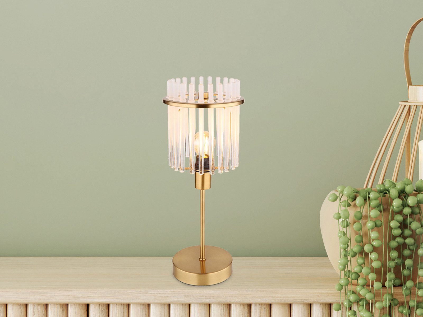 GLOBO LIGHTING LED Nachttischlampe, Dimmfunktion, LED wechselbar, warmweiß, günstig online kaufen