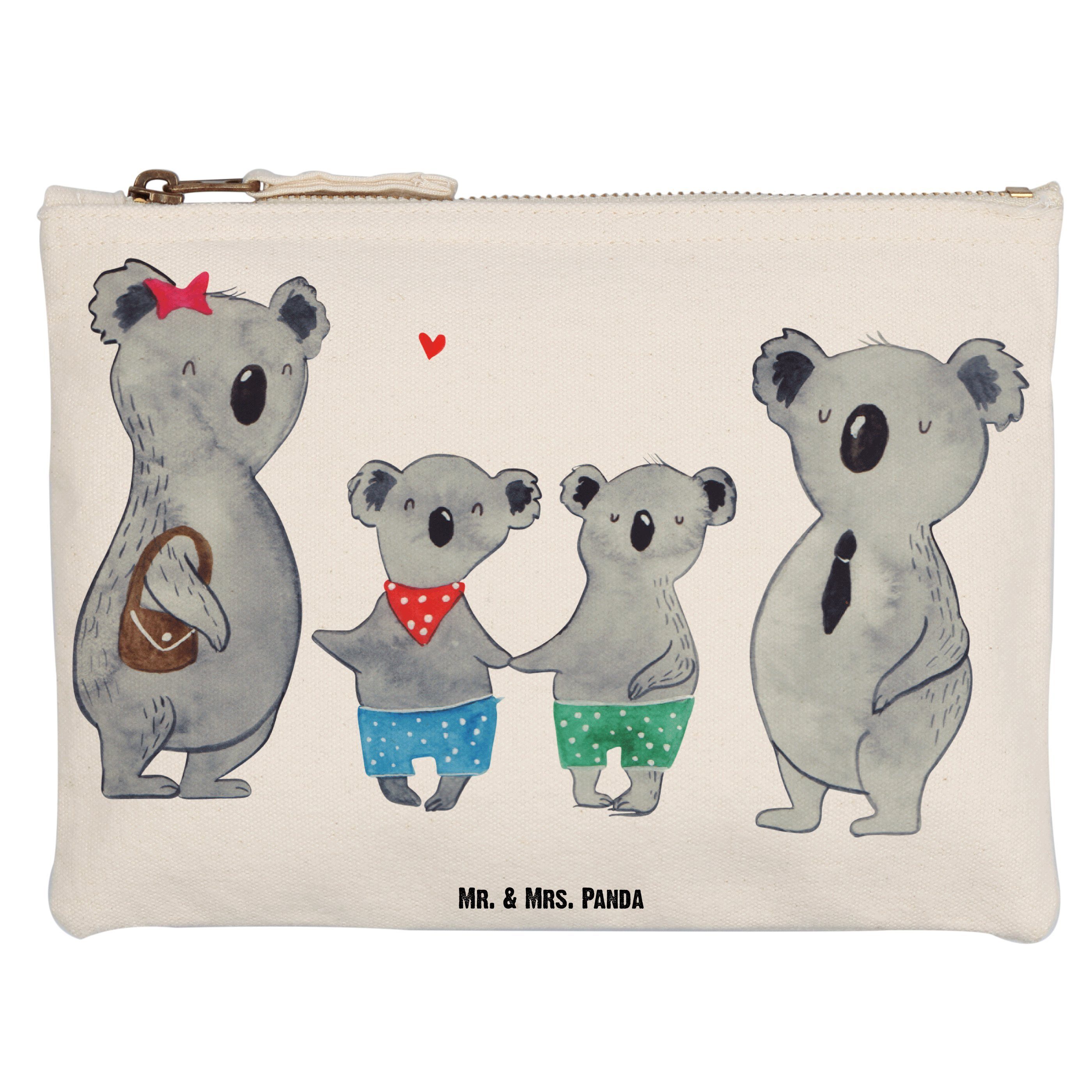 Mr. & Mrs. Panda Kosmetiktasche Grösse XL Große Koala Familie zwei - Weiß - Geschenk, Familienzeit, S (1-tlg), Charmantes Design