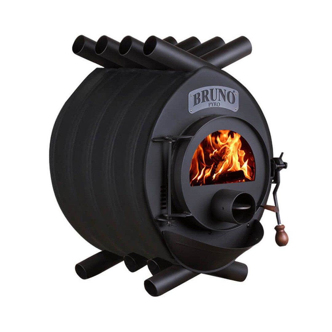 Bruno Kaminofen Bruno® Werkstattofen Pyro II schwarz 16 kW Stahl A, 16 kW