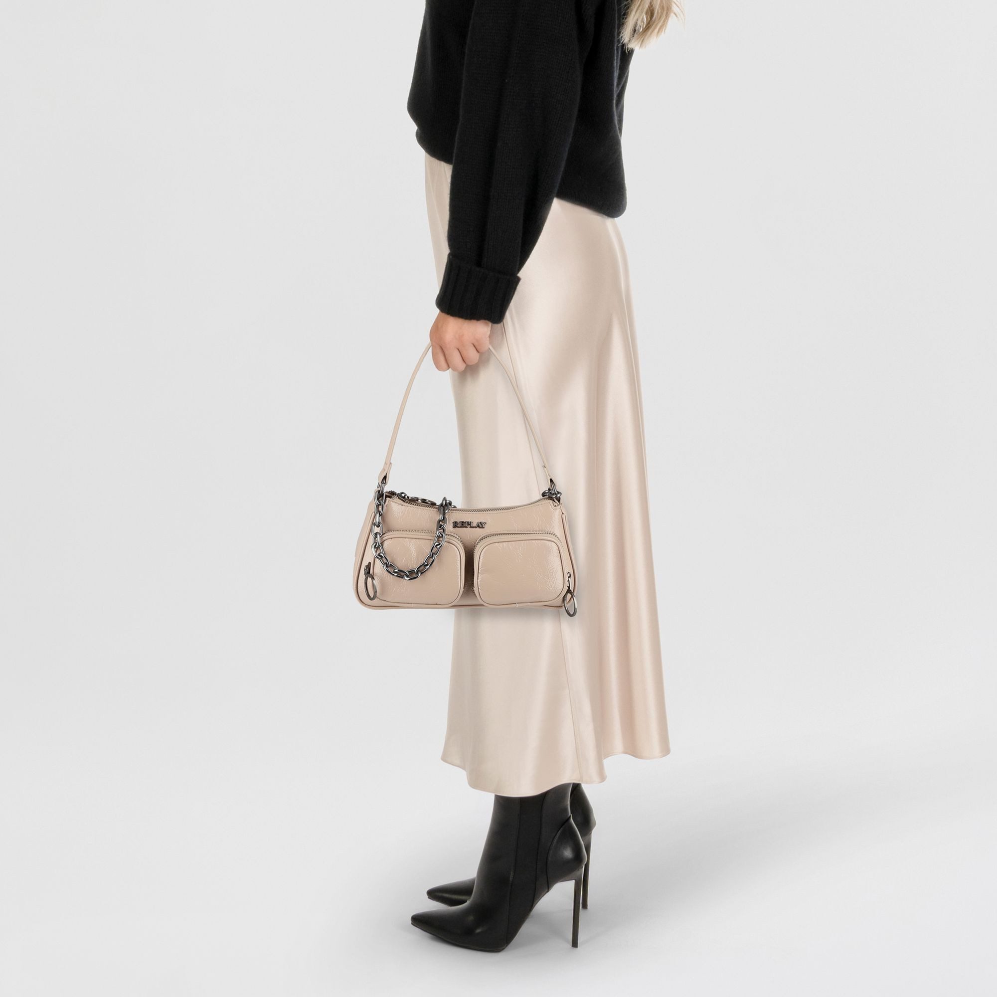 Replay Schultertasche, Polyurethan günstig online kaufen