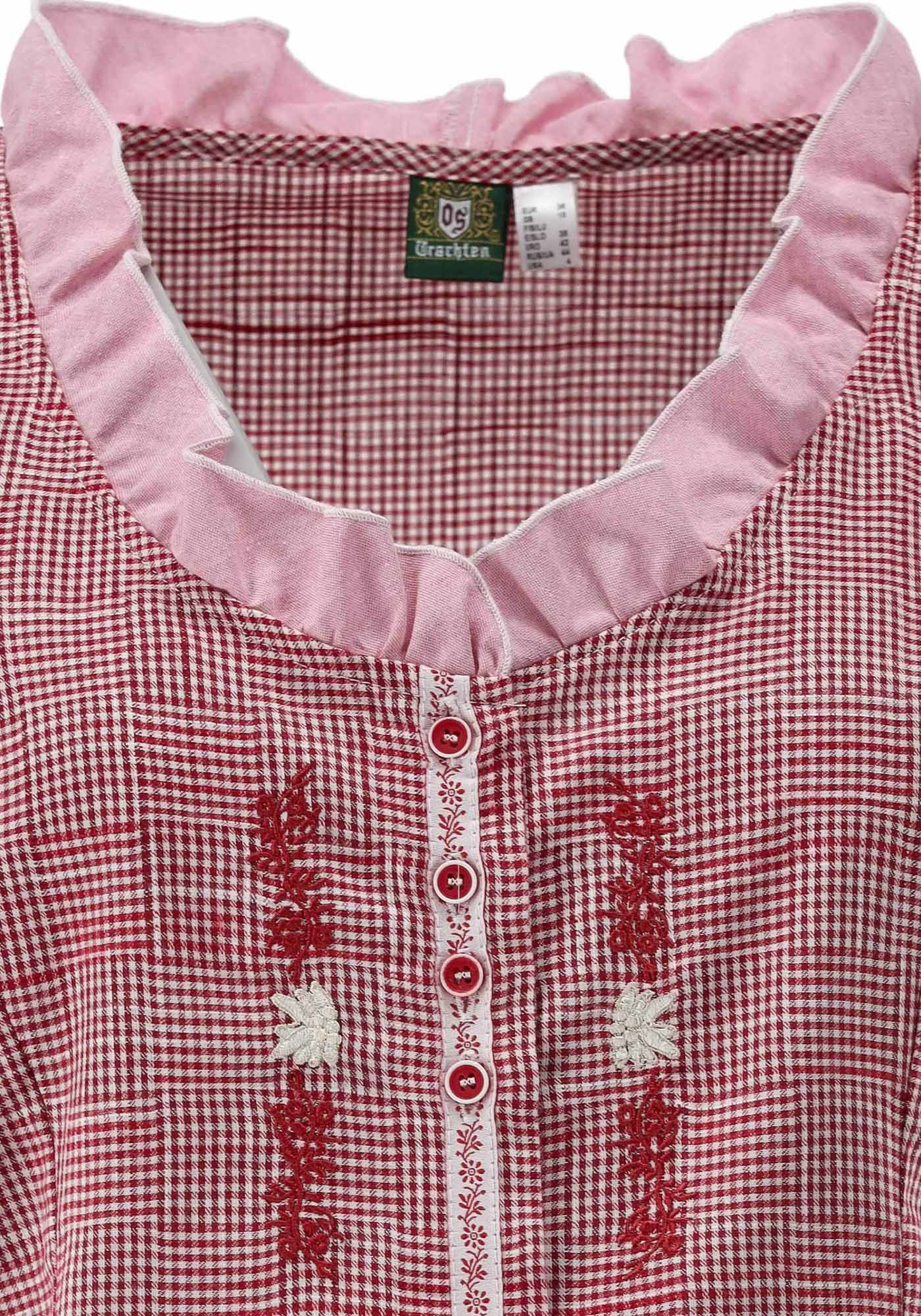 OS Trachten Trachtenbluse Twede Kurzarmbluse mit Stickerei neben der Knopfl günstig online kaufen