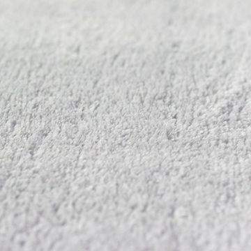 Hochflor-Teppich Softer uni Teppich, abgerundete Ecken, in grau, Carpetia, rechteckig, Höhe: 16 mm