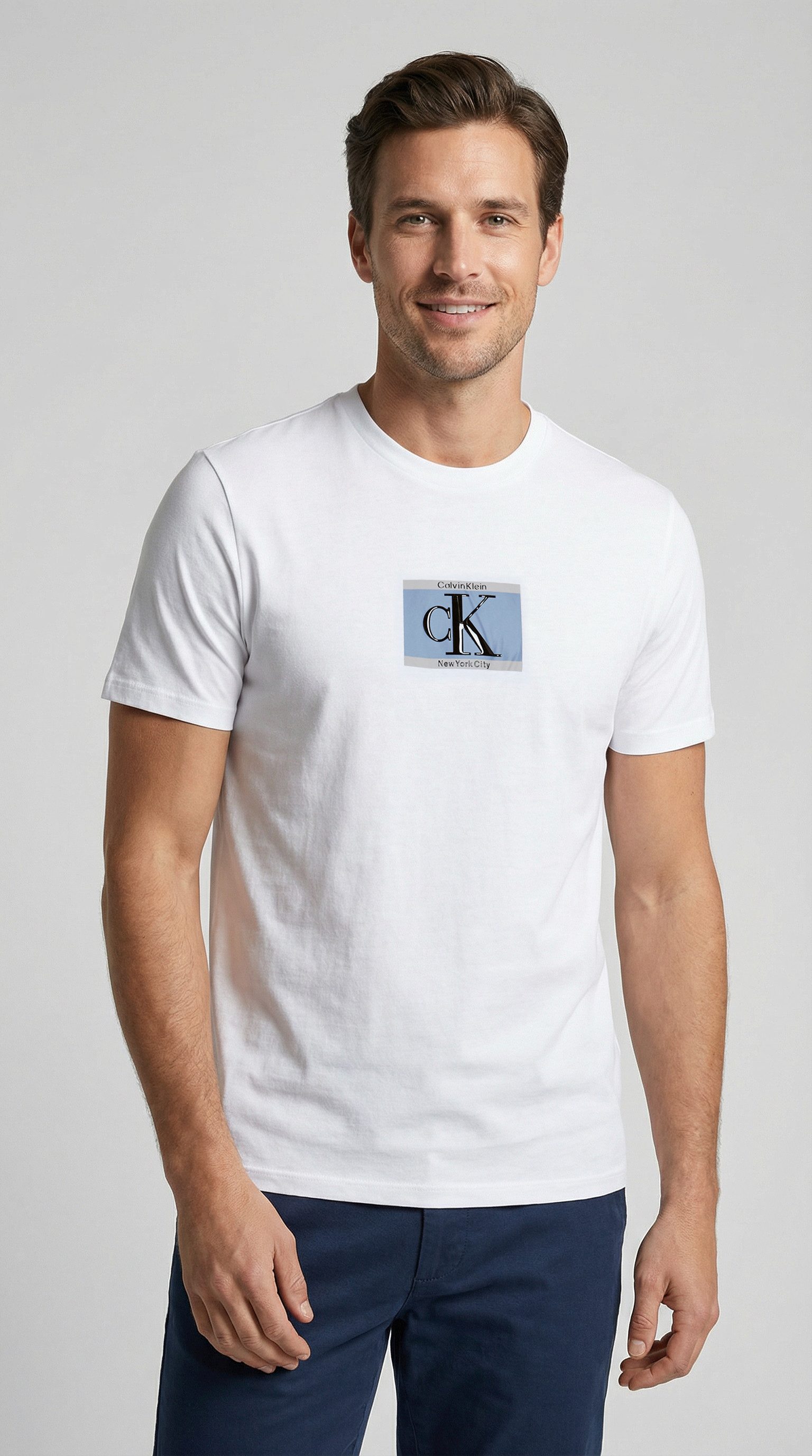 Calvin Klein T-Shirt SS 30s E SPRTSWR 3 G mit Logo-Print günstig online kaufen