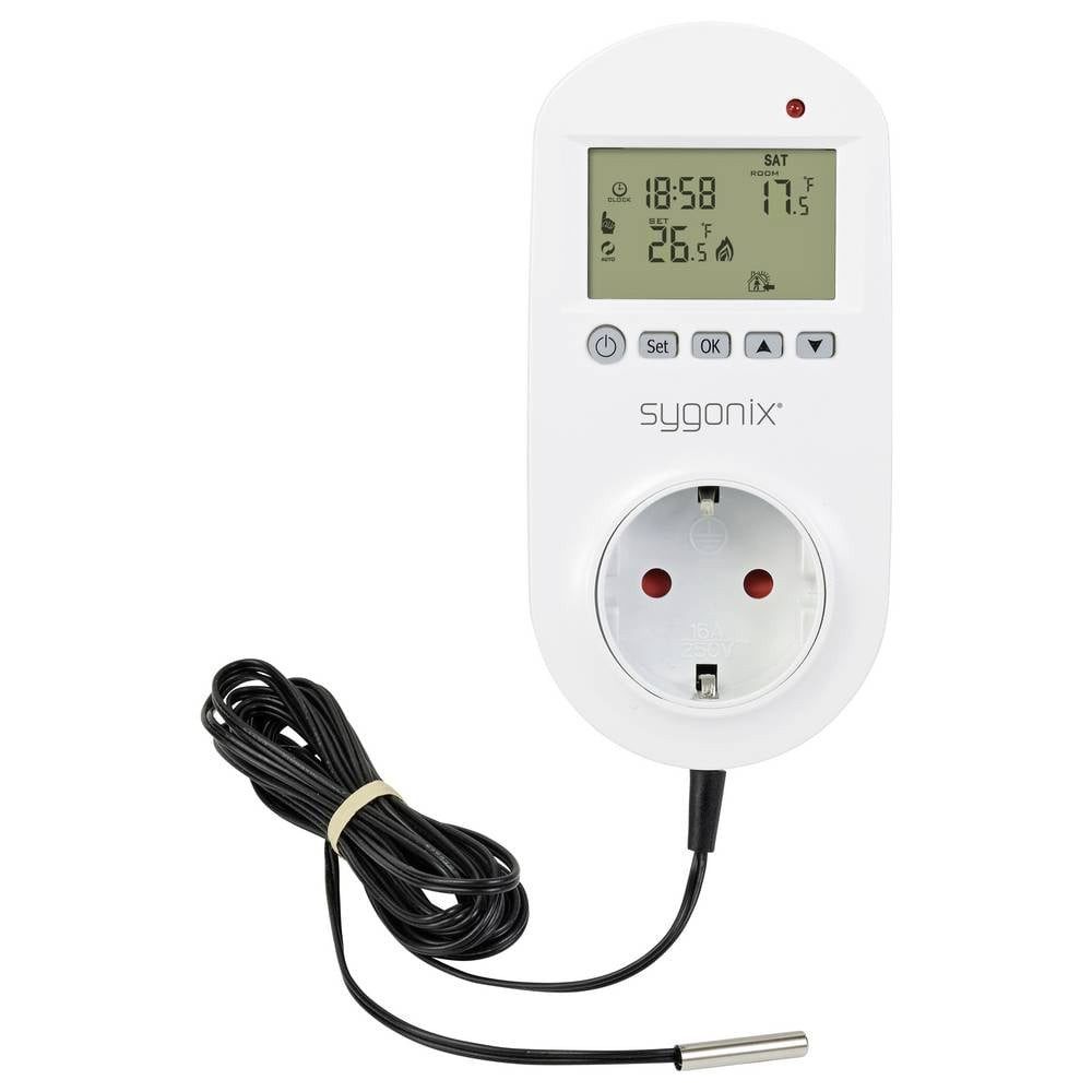 Sygonix Raumthermostat SY-6824098 Universalthermostat Zwischenstecker Wochenprogramm 1 St.