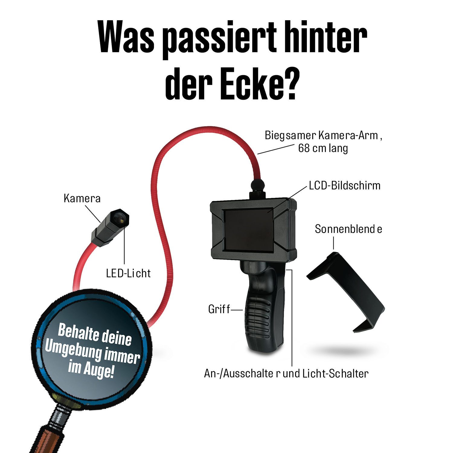 Kosmos Experimentierkasten Die drei ??? Spionage-Kamera, Made in Germany