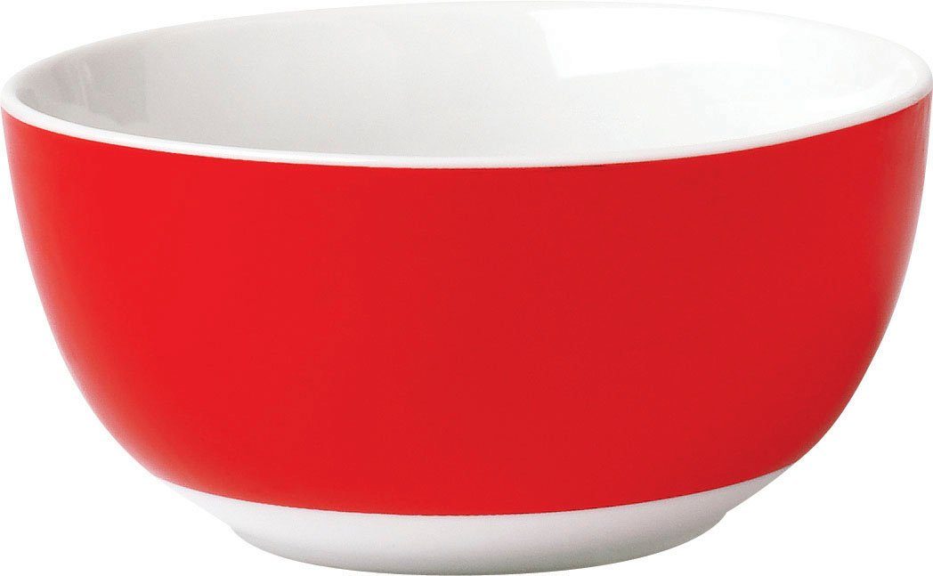 van Well Müslischale Vario, Porzellan, (Set, 6-tlg), spülmaschinen- und mikrowellengeeignet, Ø 14 cm
