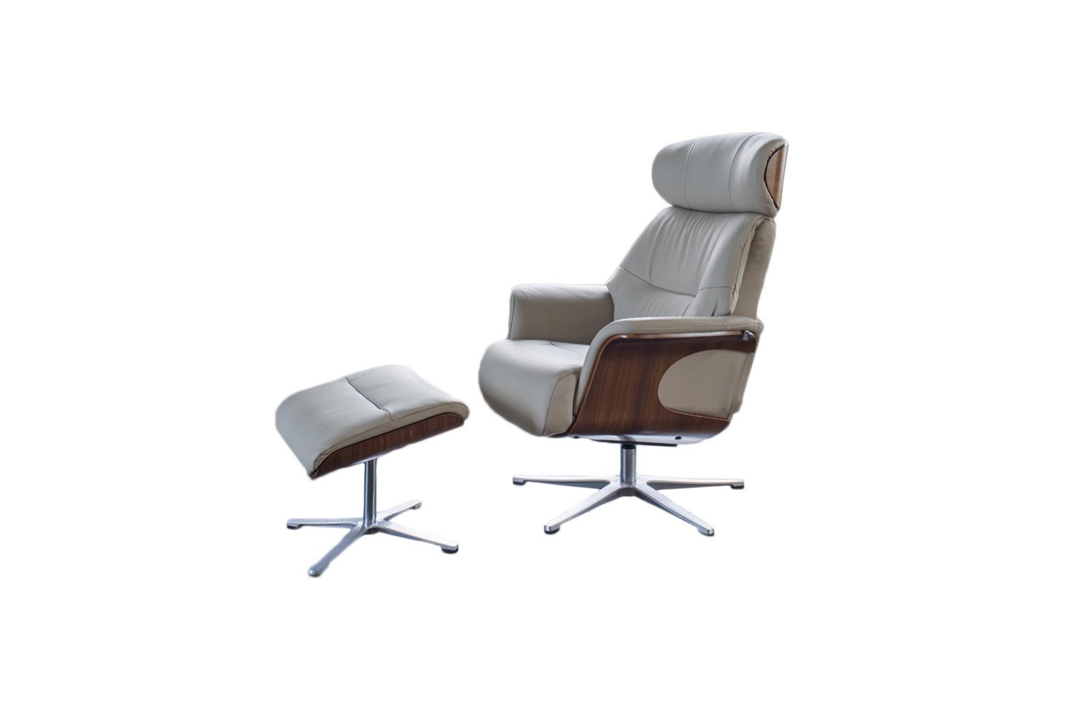 KAWOLA Relaxsessel TOSAR Leder grau - Entspannung pur - Komfort Sessel, Dre günstig online kaufen