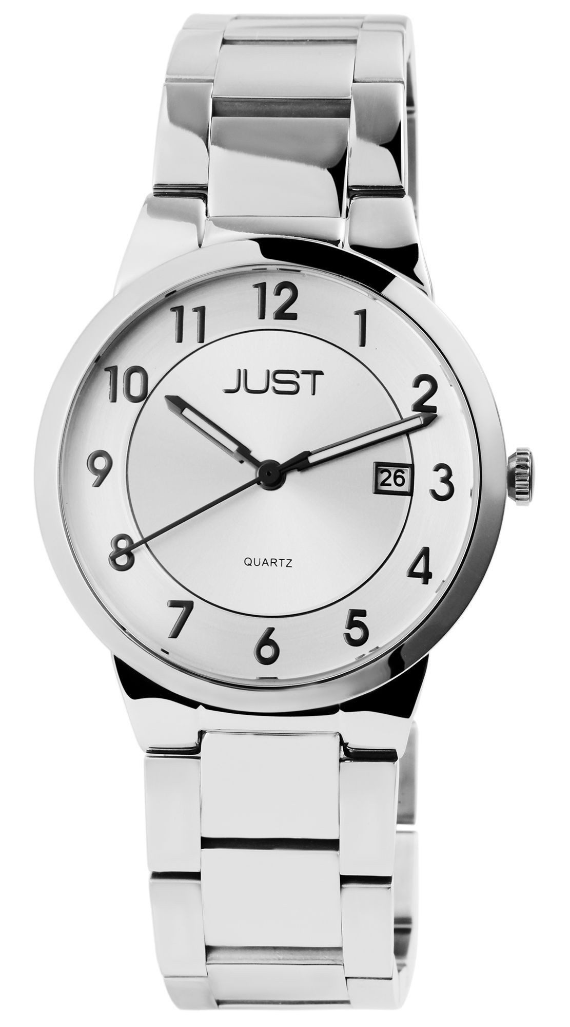 Just Watch Quarzuhr Collin JUST Herrenuhr mit Edelstahlgehäuse und Edelstahlband