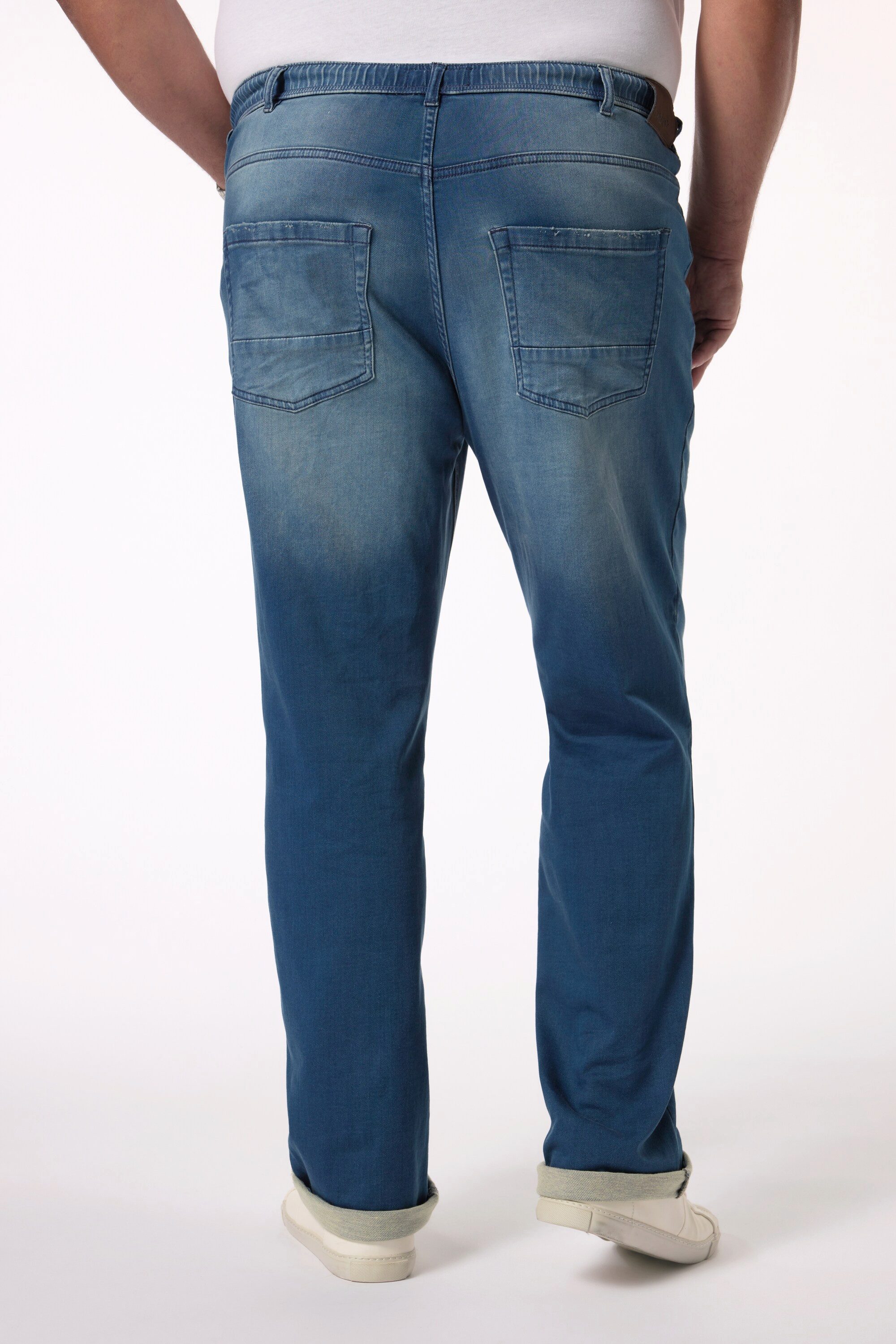 Men Plus 5-Pocket-Jeans Schlupfjeans Bauchfit Straight Fit 5-Pocket