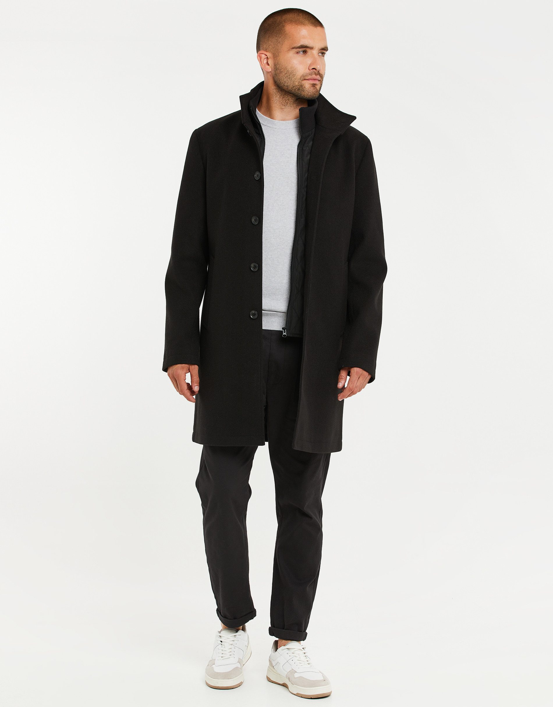 Threadbare Kurzmantel THB LUXE Jacket Funnel Neck Mock (1-tlg) mit angesagt günstig online kaufen