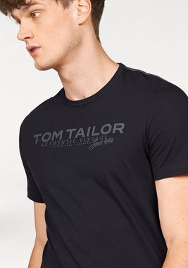 TOM TAILOR Rundhalsshirt mit Logoprint