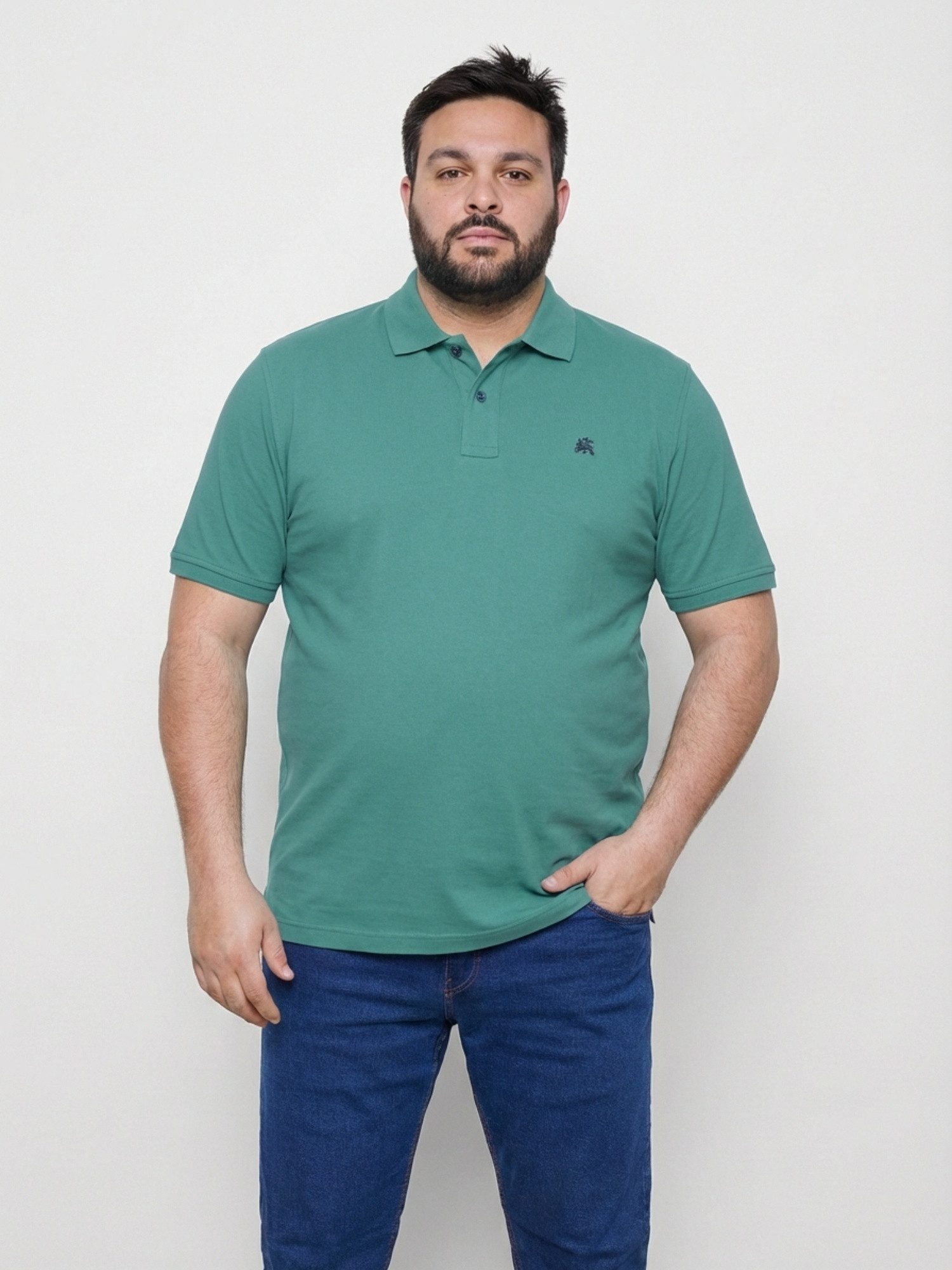 LERROS Poloshirt Poloshirt mit COOL & DRY in GROSSEN GRÖSSEN Übergröße, Feuchtigkeitsregulierend, angenehm kühl, Pflegeleicht