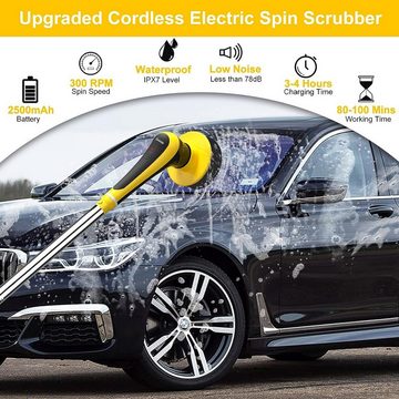 Daskoo Autowaschbürste Electric Spin Auto Reinigung Pinsel Set,16 Pcs Detailing, (16-tlg), Reinigungsbürsten on Autos Innenraums, Außen, Motor, Lüftungsschlitze