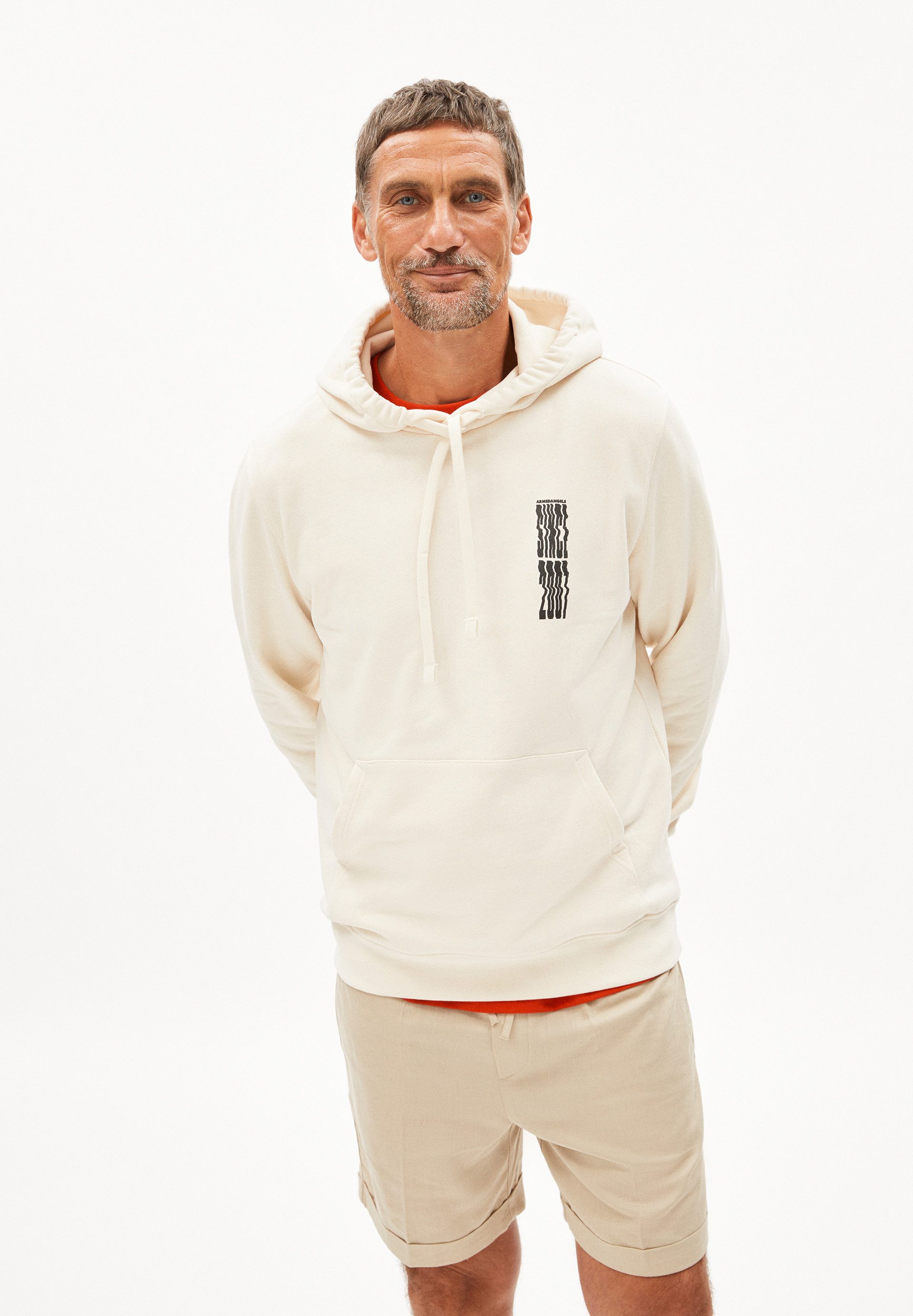 Armedangels Hoodie PAARLO COLLAGE 2007 (1-tlg., Regular Fit) Kängurutasche