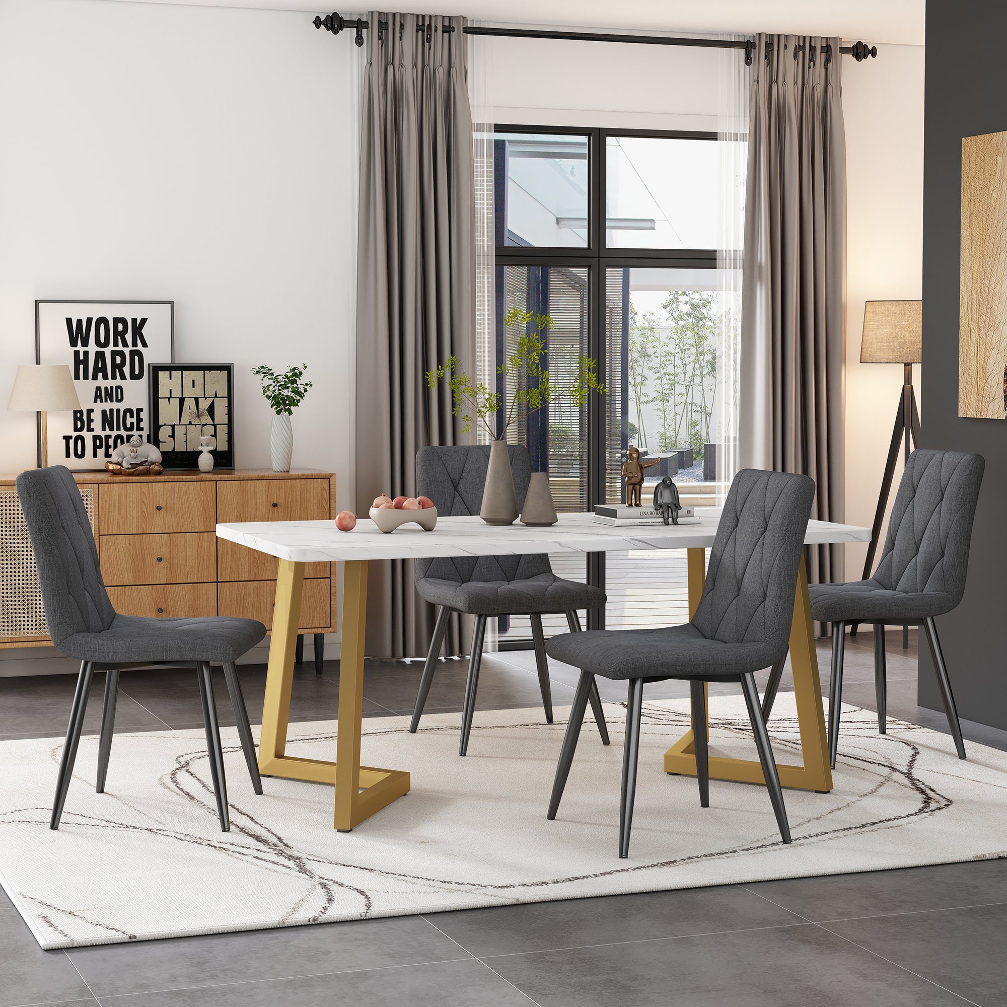 Flieks Essgruppe, (Set, 5-tlg., Tisch mit günstig online kaufen