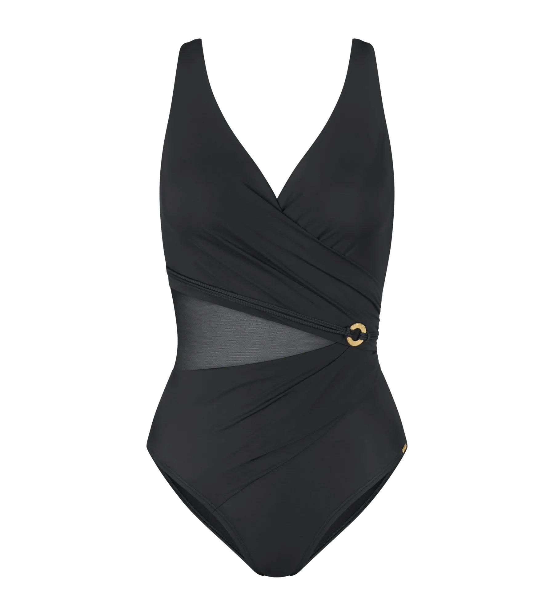 Triumph Badeanzug Summer Twist schmeichelhafte Drapierung mit Mesh-Einsatz