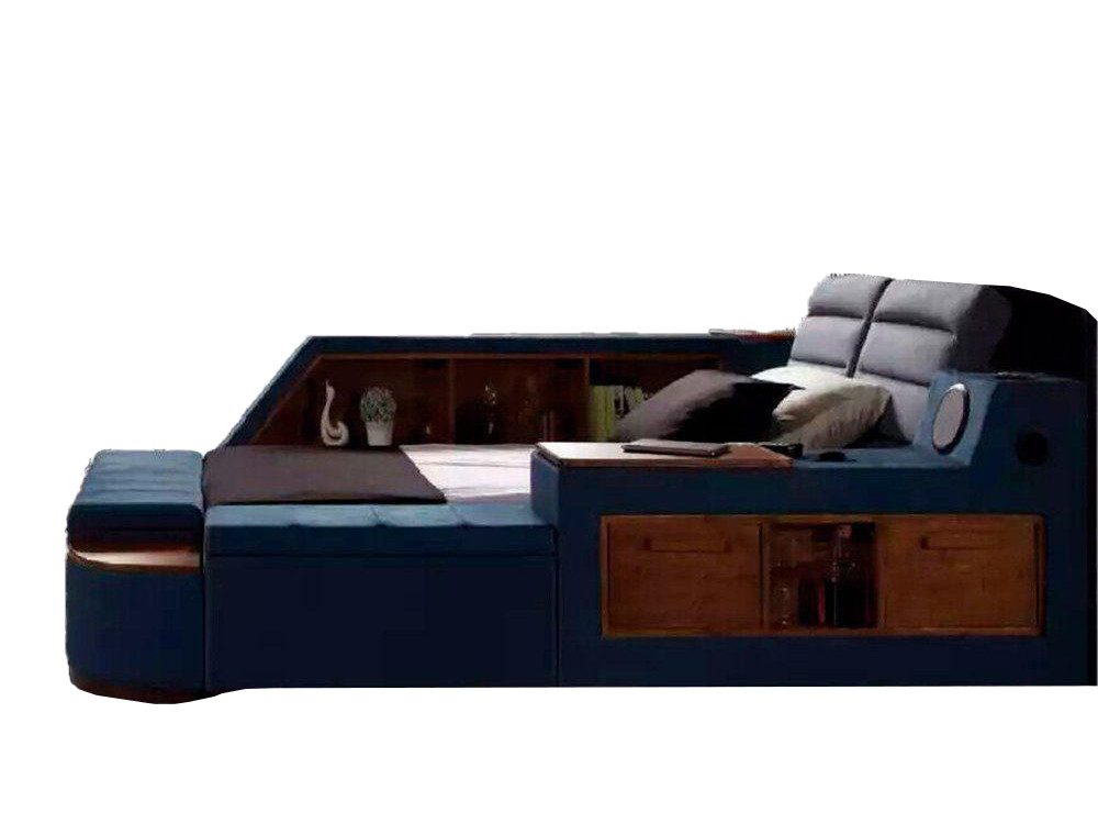 JVmoebel Multimediabett Modernes Doppelbett mit multifunktionalem Design und stilvollem Finish (1-tlg., Bett), Made in Europa