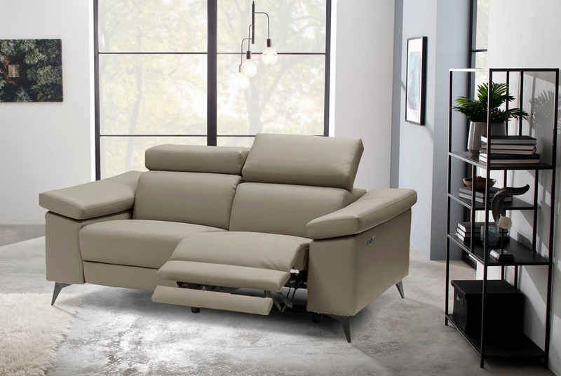 Places of Style 2-Sitzer »Samira«, mit elektrischer Relaxfunktion in einem Sitz und USB-Anschluss