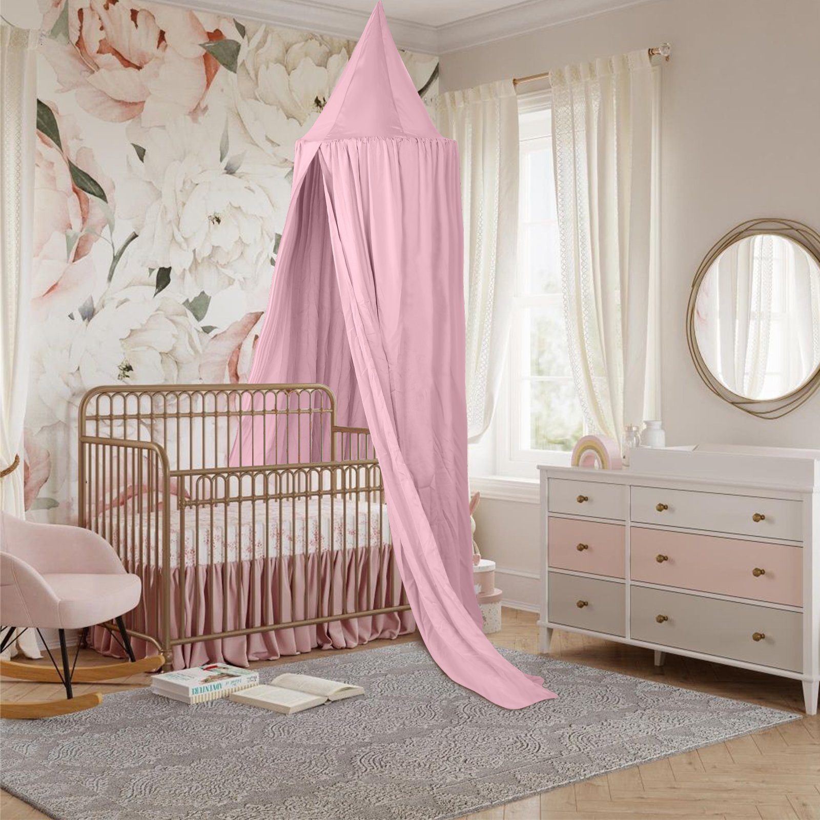 Kinderzimmer Betthimmel babybett Baldachin Betthimme H.230cm für Gimisgu