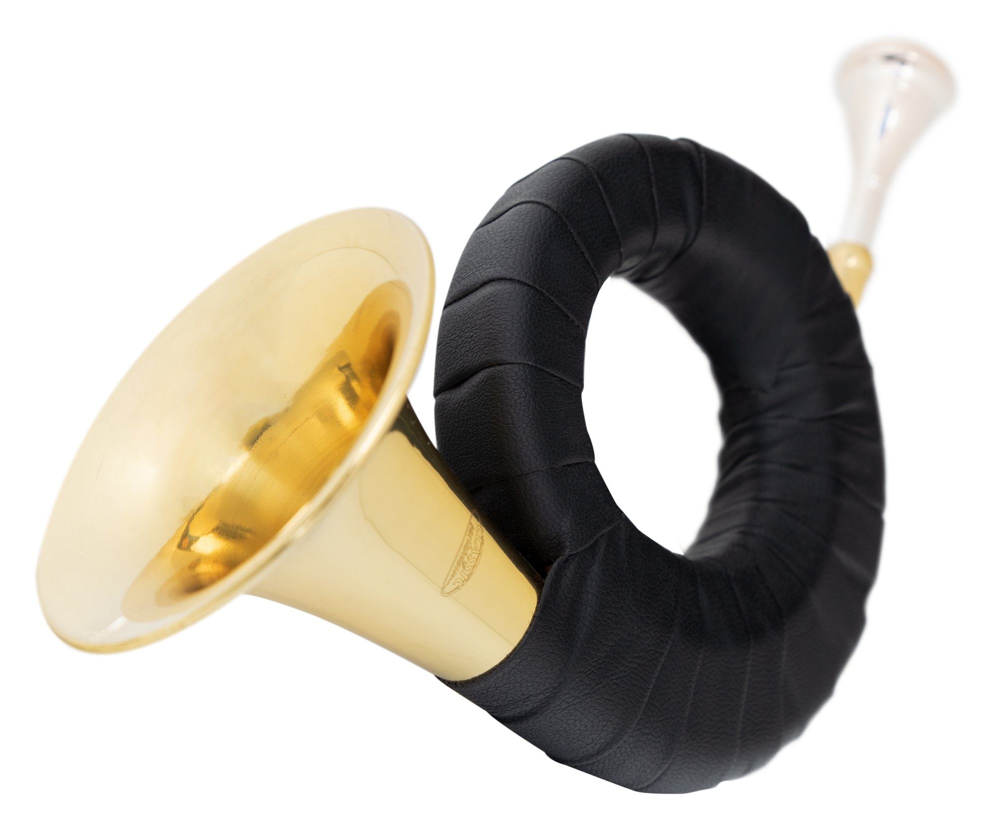 Classic Cantabile Signaltrompete Taschenjagdhorn - Kleines Jagdhorn in Bb-Stimmung, Posthorn Bb