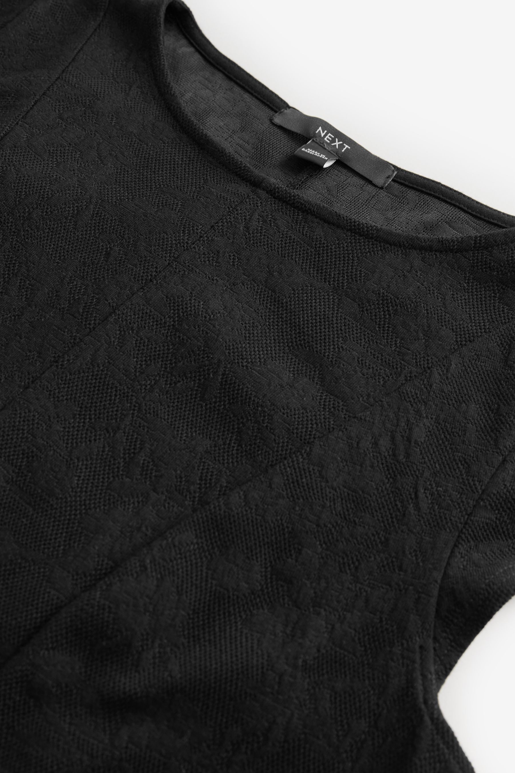 Next Midikleid Jacquard-Midikleid mit angesetzten Ärmeln günstig online kaufen