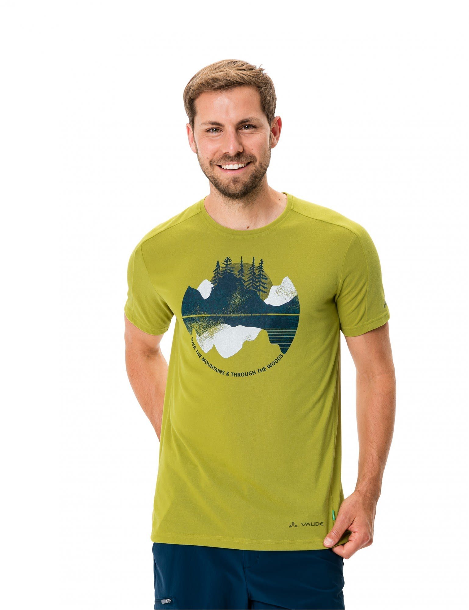 T-Shirt Kurzarm-Shirt Herren Mens Vaude VAUDE T-shirt Wild Uni Lime Gleann