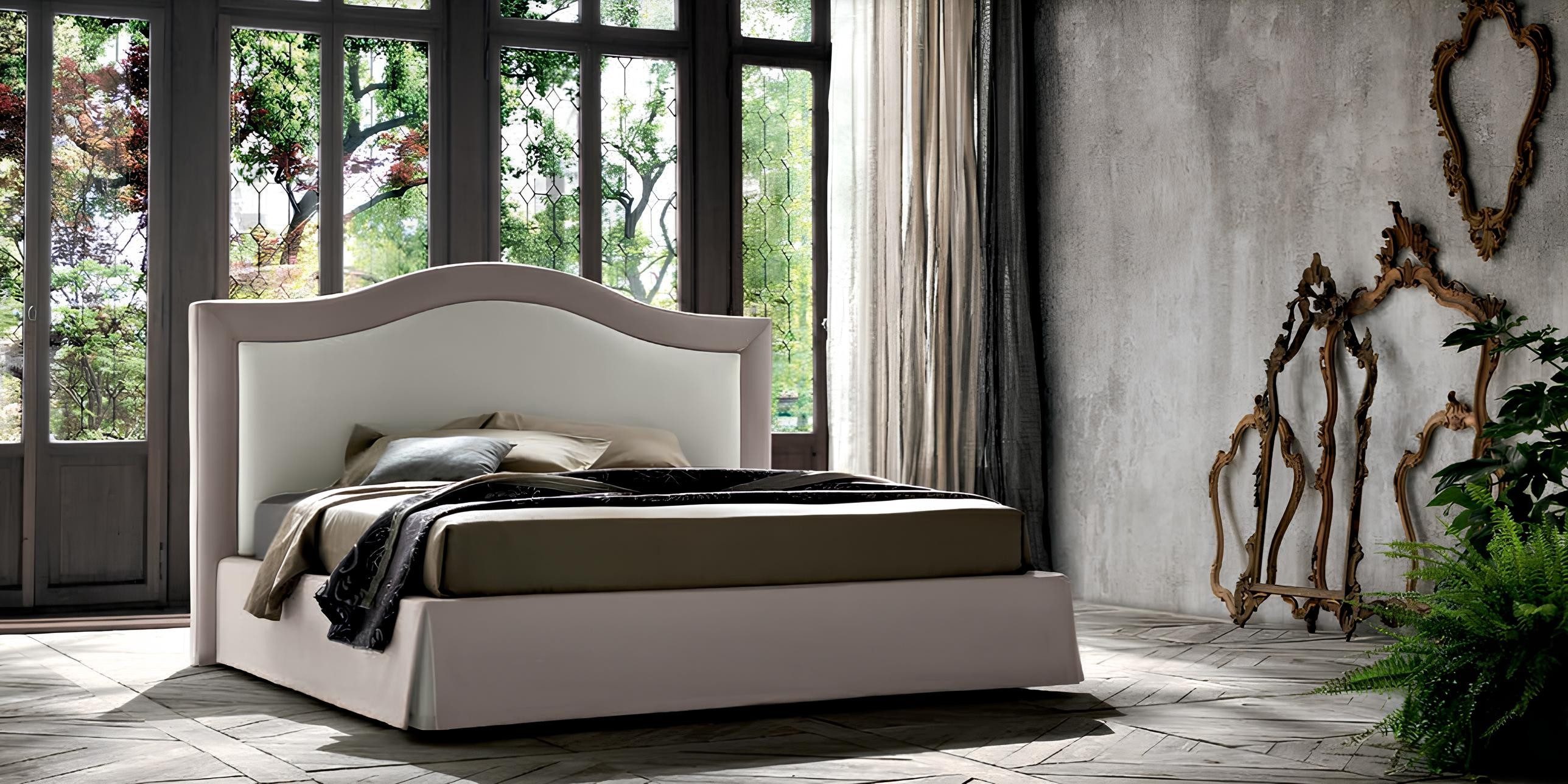 Xlmoebel Polsterbett Luxus Doppelbett 180x200cm für Hotel und Schlafzimmer (Polsterbett, Doppelbett 180x200), Made in Europa