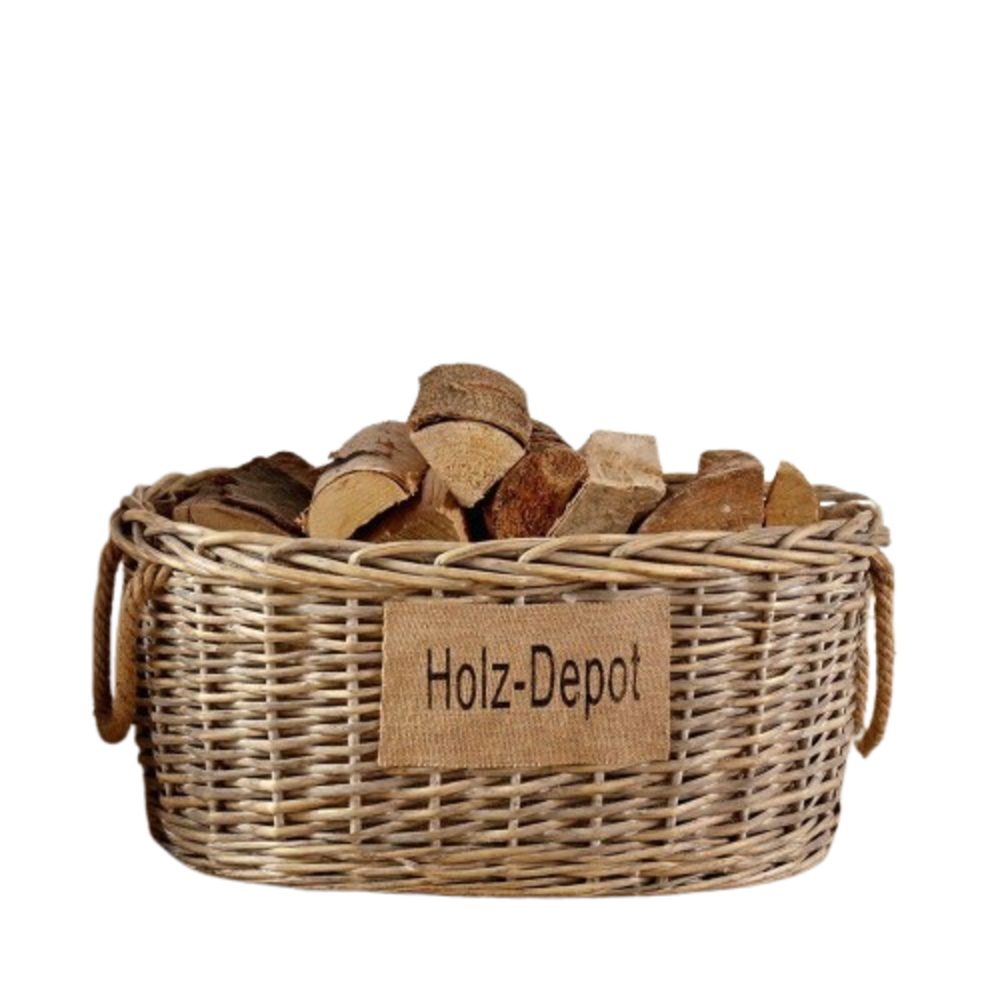 Home-trends24.de Kaminholzkorb Kaminholzkorb Weide Feuerholzkorb Weidenkorb günstig online kaufen