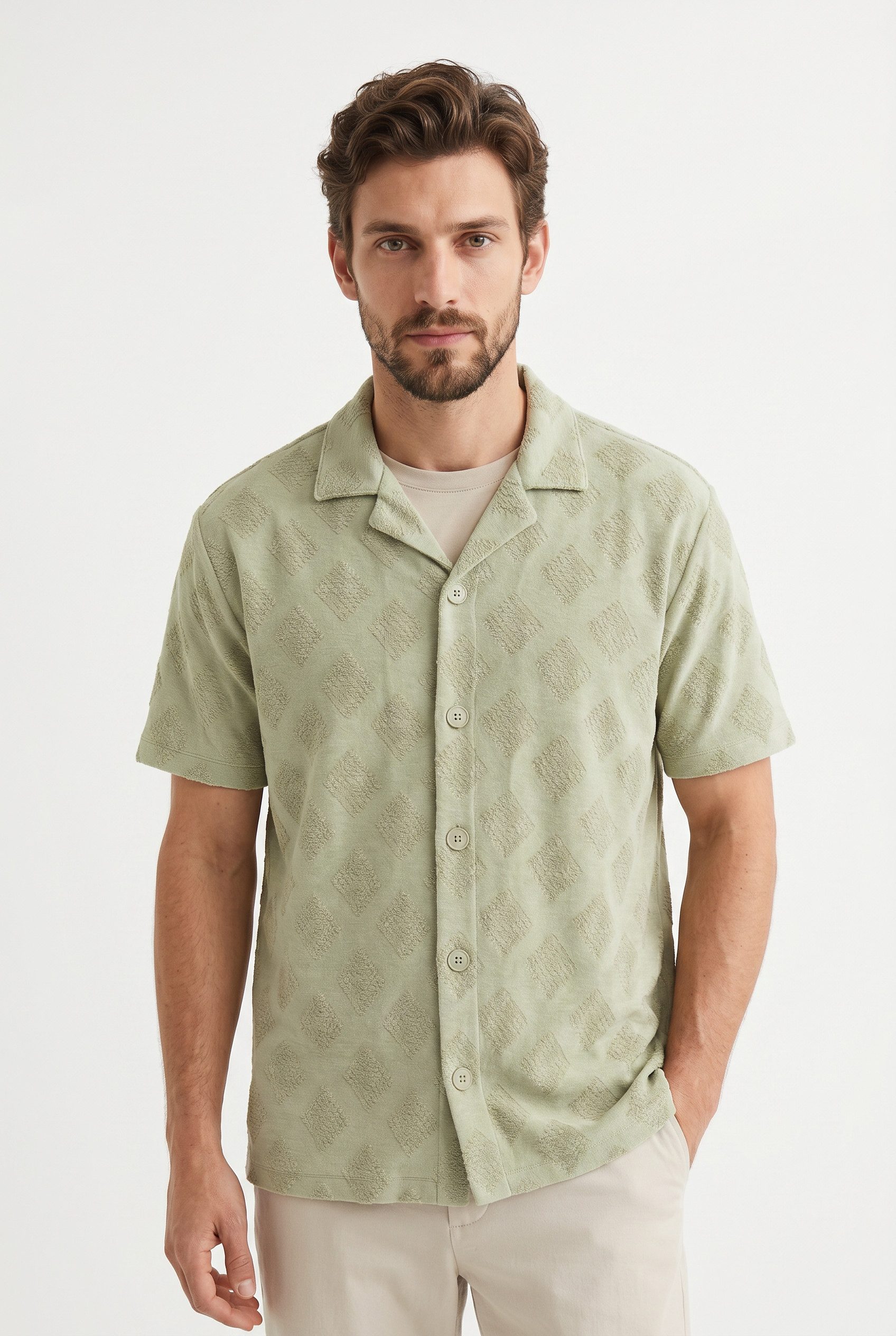 FYNCH-HATTON Shirtjacke mit Muster