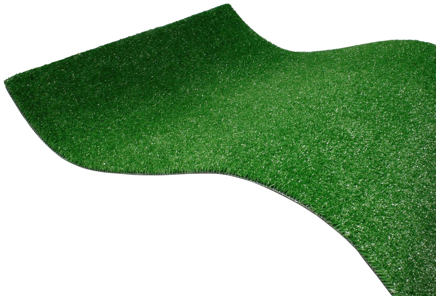 Primaflor-Ideen in Textil Kunstrasen SPRING, Gesamthöhe 7 mm, Made in Belgium, rechteckig, Rasenteppich, Drainagefunktion, witterungsbeständig, strapazierfähig