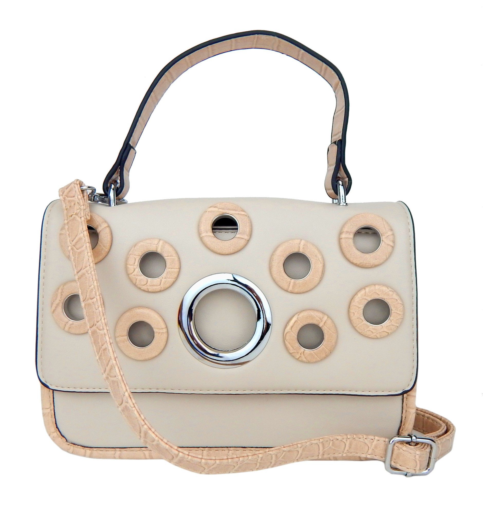 Ella Jonte Handtasche, Kunstleder mit Kroko-Prägung – Schultertasche & Cros günstig online kaufen