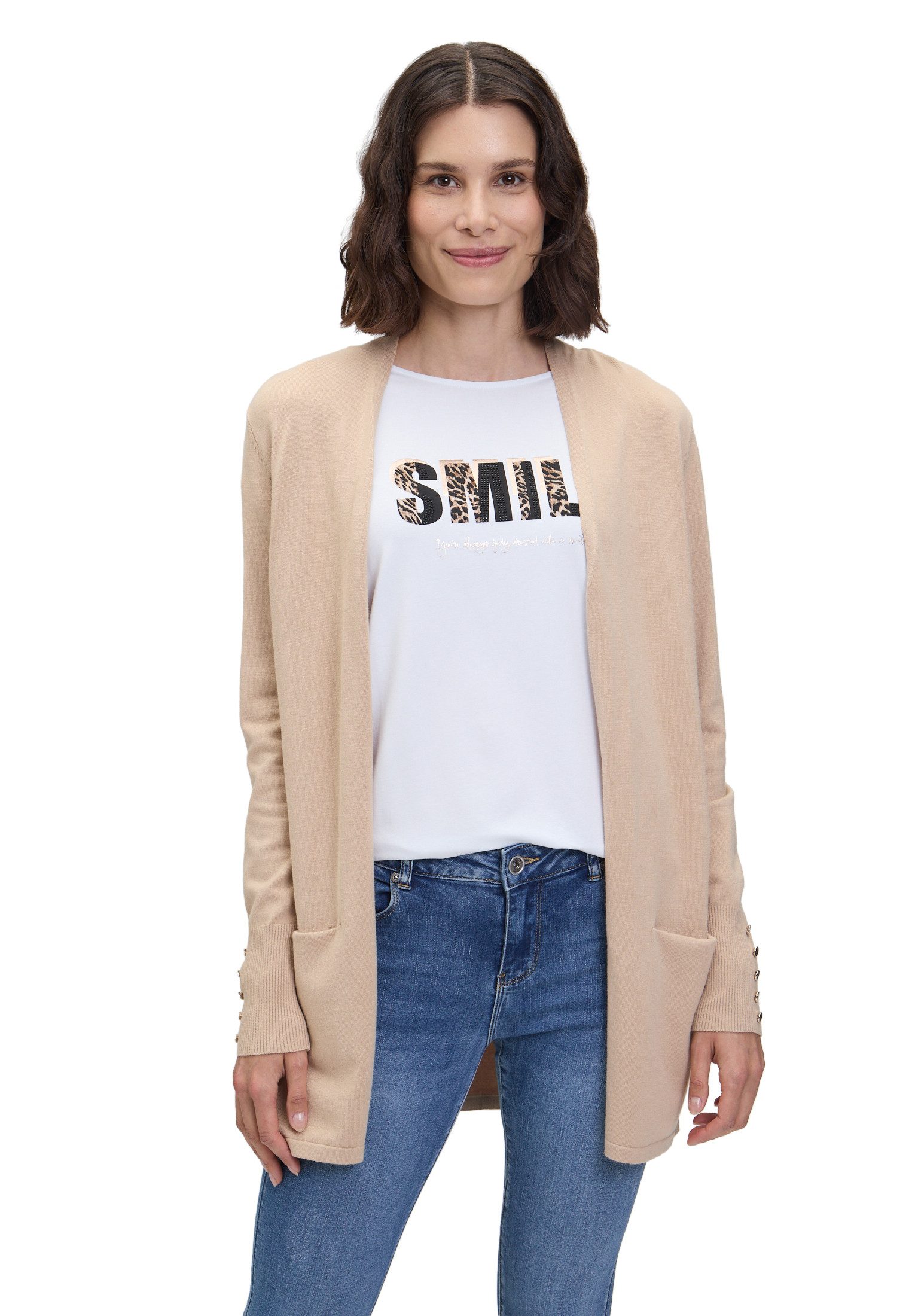 Betty Barclay Strickjacke Damen Feinstrickjacke mit Taschen (1-tlg) günstig online kaufen