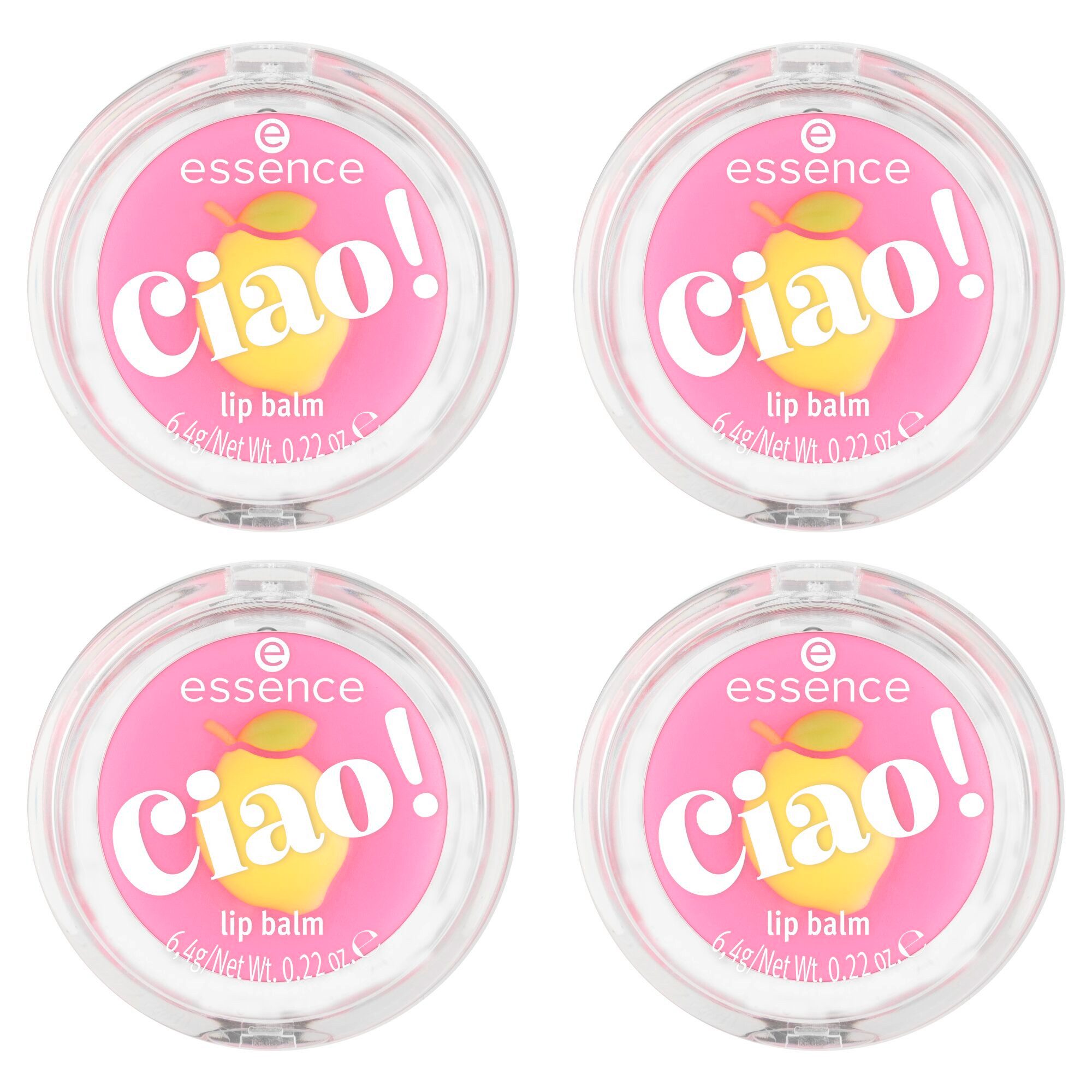 Essence Lippenbalsam Ciao! lip balm, 4-tlg.