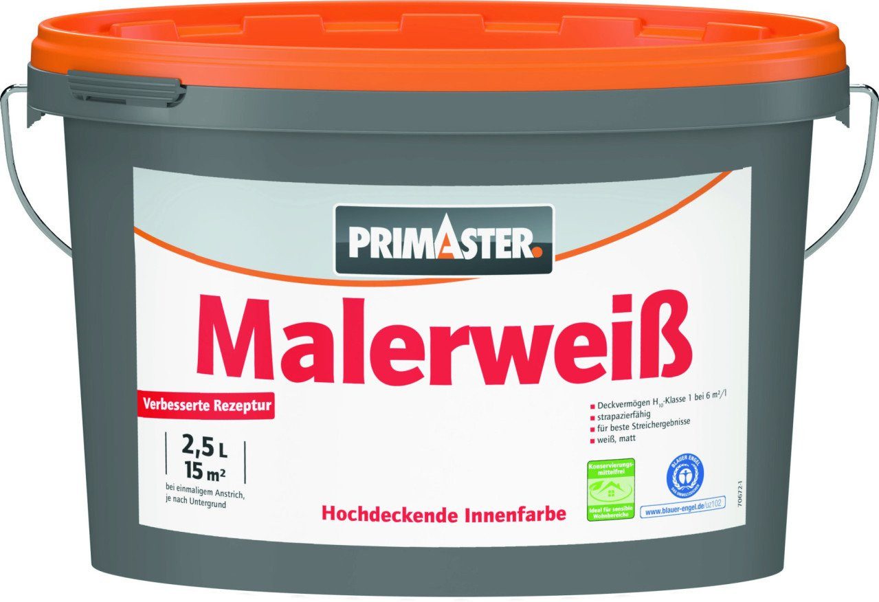 Primaster Metallschutzlack Primaster Wandfarbe Malerweiß