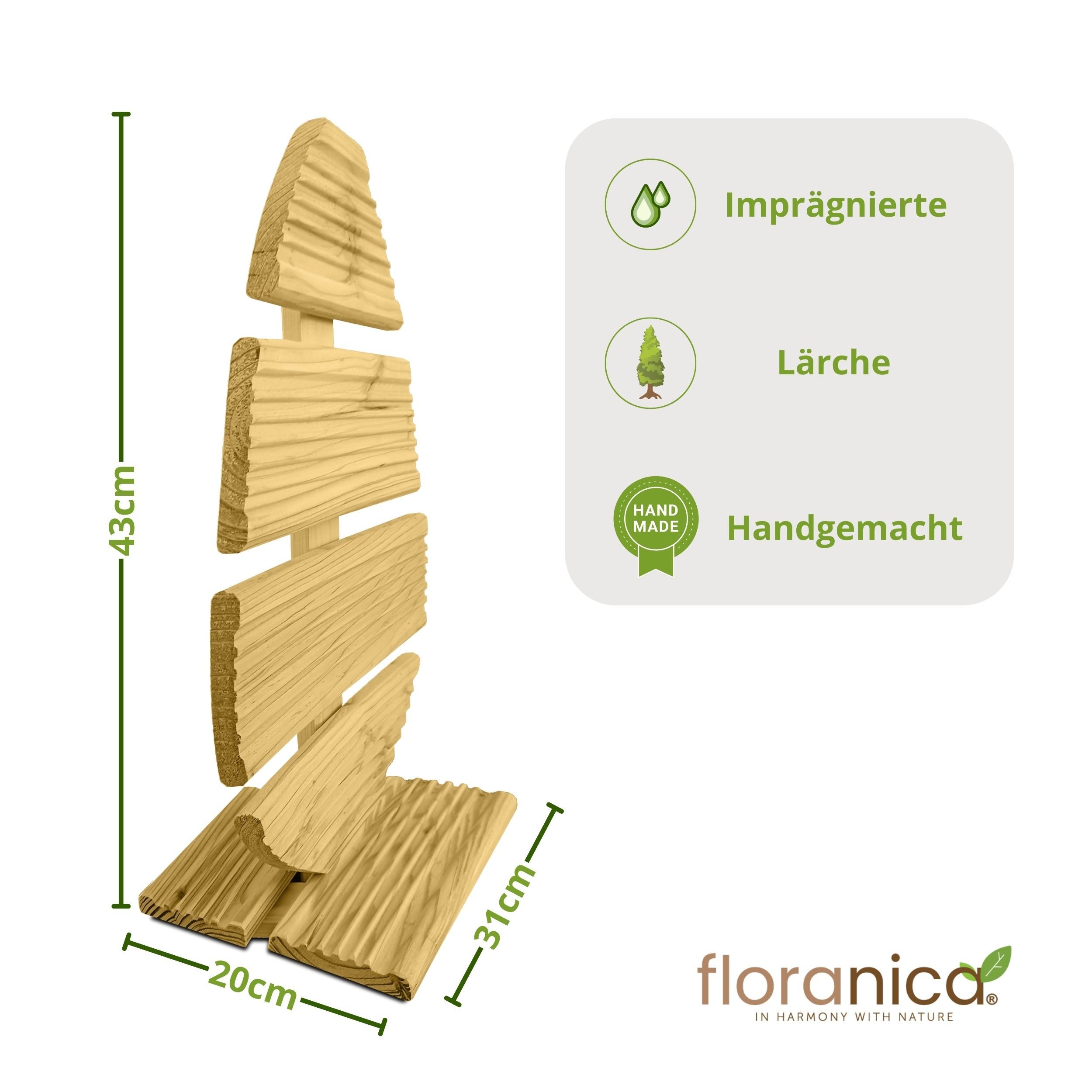 Floranica Osterfigur Osterei aus Holz Handmade Dekofigur (40 cm Hoch, 1 St. günstig online kaufen