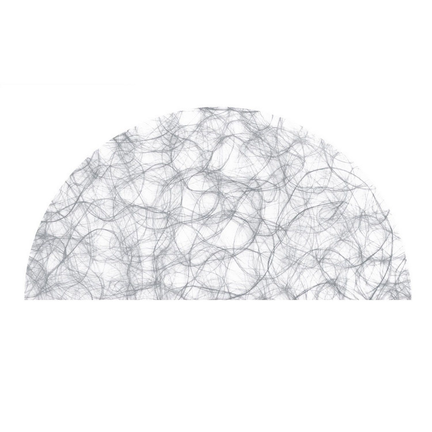 Deko AS Platzset 64HK 56 X 28 cm Halbkreis col.003 Sizoweb Silber 12 Stück