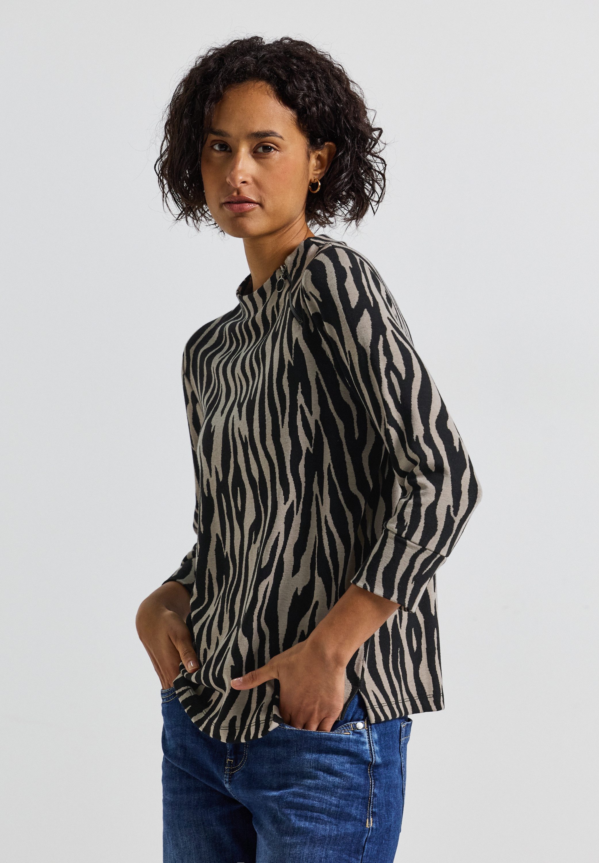 STREET ONE 3/4-Arm-Shirt mit 3/4 Ärmeln