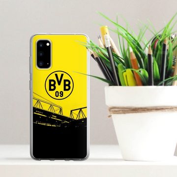 DeinDesign Handyhülle Borussia Dortmund BVB Fanartikel Stadion Schwarz-Gelb - BVB, Samsung Galaxy S20 Silikon Hülle Bumper Case Handy Schutzhülle