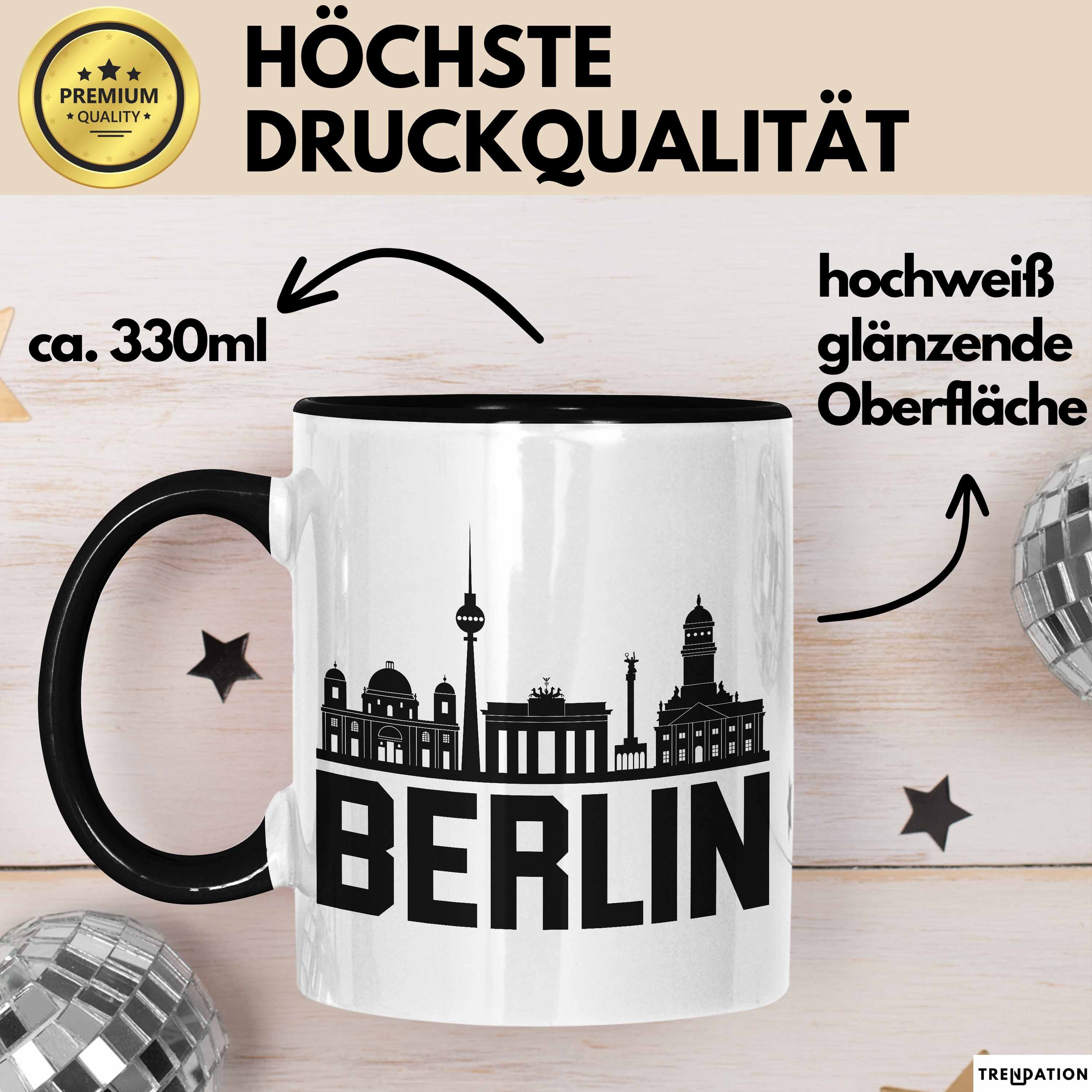 Trendation Tasse Berlin Tasse Geschenk Stadt Deutschland Hauptstadt Becher