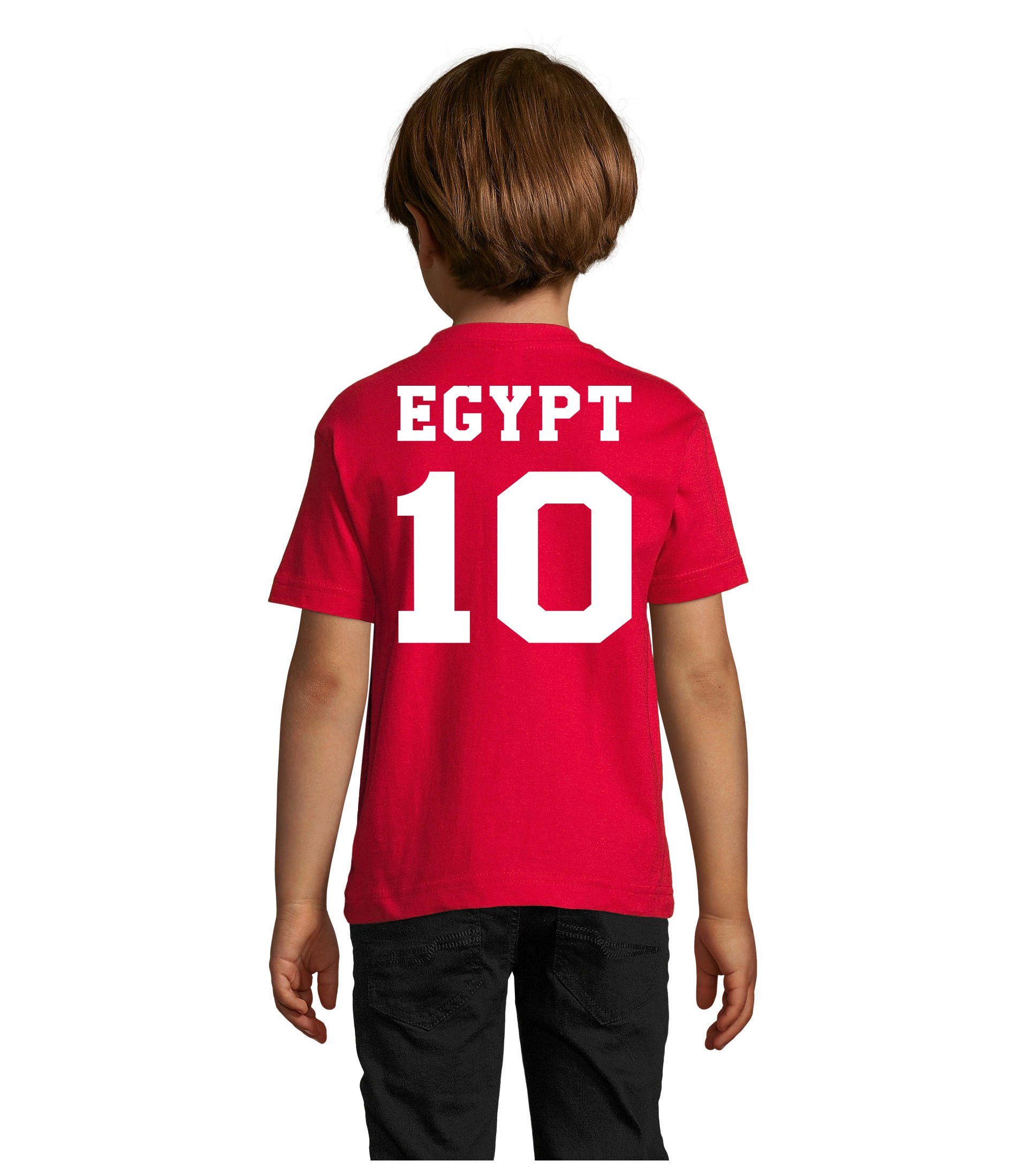 WM T-Shirt Meister Afrika Kinder Brownie & Sport Trikot Blondie Egypt Cup Ägypten Fußball