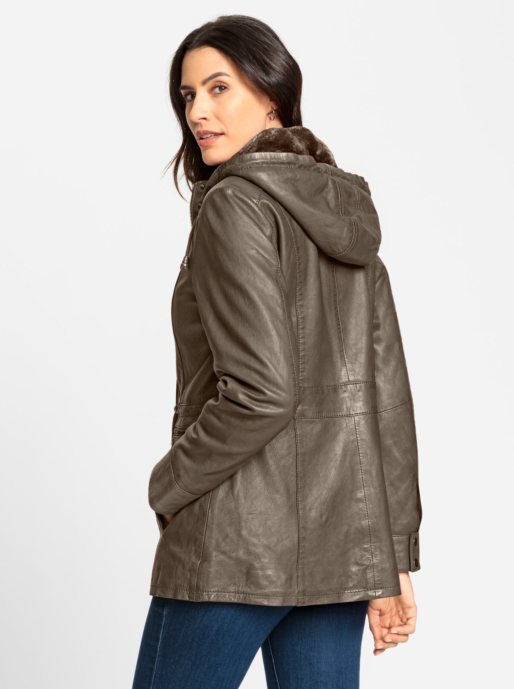 Mainpol Allwetterjacke Leder-Jacke günstig online kaufen