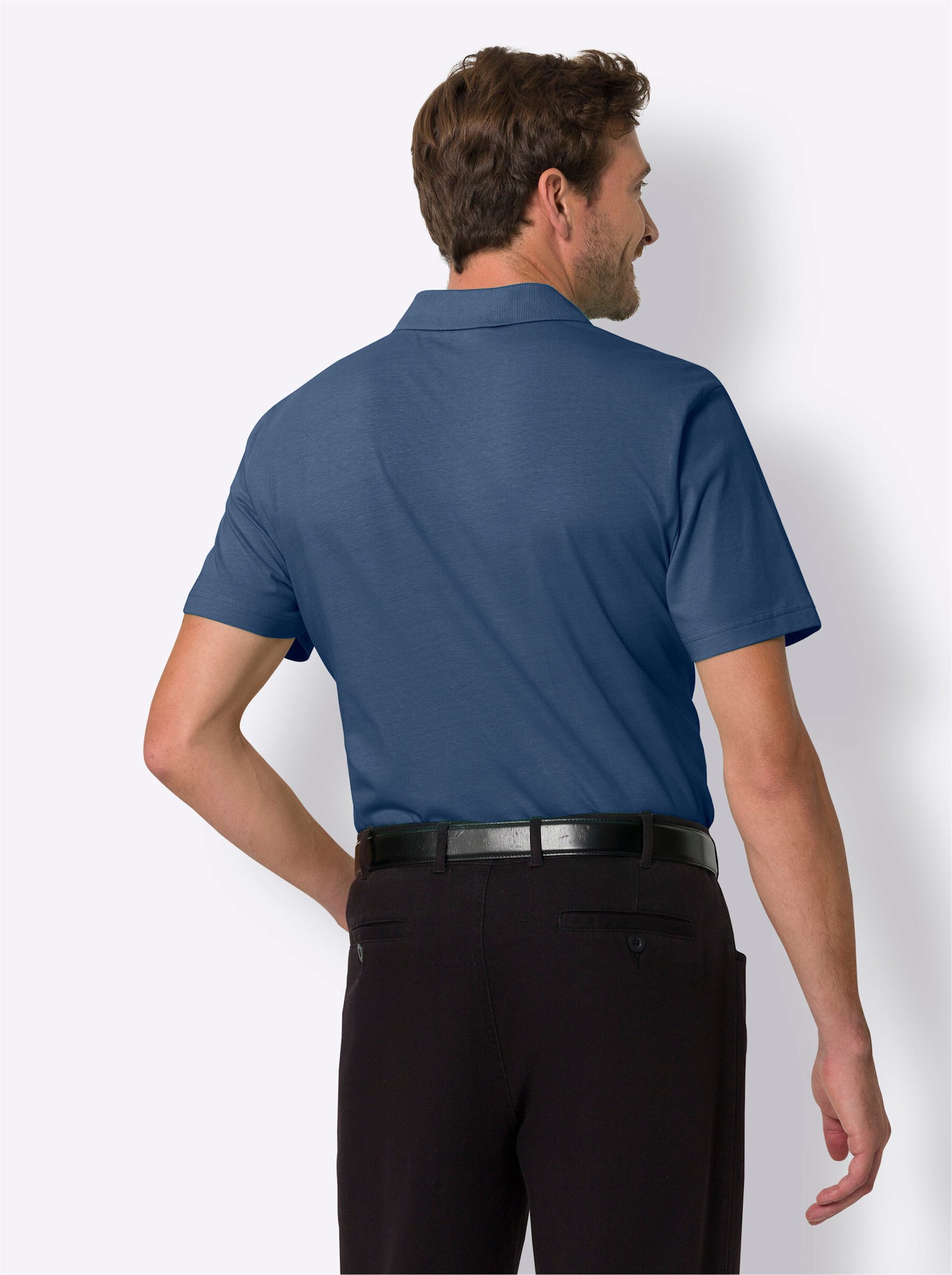 Sieh an! T-Shirt Kurzarm-Poloshirt Kurzarm