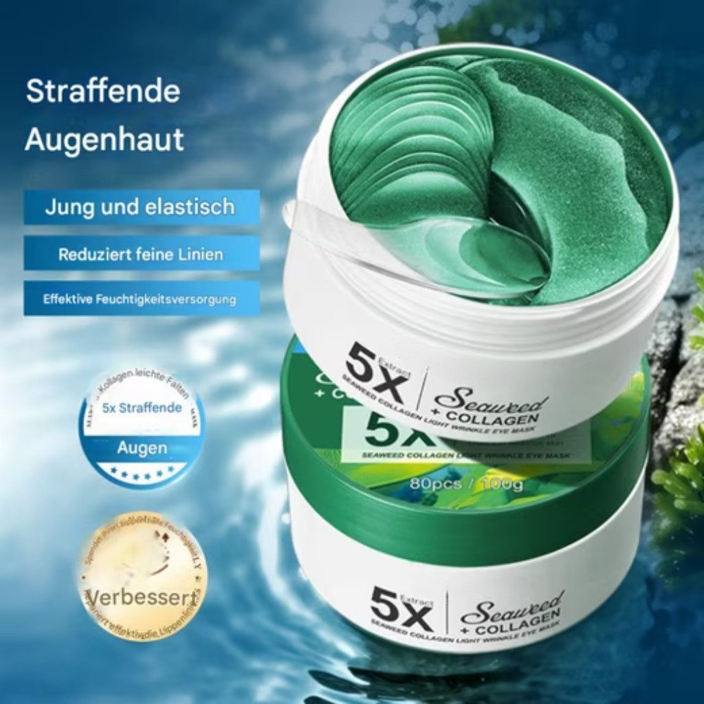 Montegoni Augenpads Anti Aging, Beruhigende Augenmaske gegen Augenringe und Schwellungen, 60-tlg., Lindert Müdigkeit, Reduziert Schwellungen, Anti Aging Augenpflege Pads gegen Falten,Augenmaske AntiFalten Wirkung