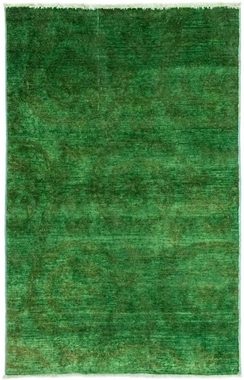 Wollteppich Ziegler Teppich handgeknüpft grün, morgenland, rechteckig, Höhe: 7 mm