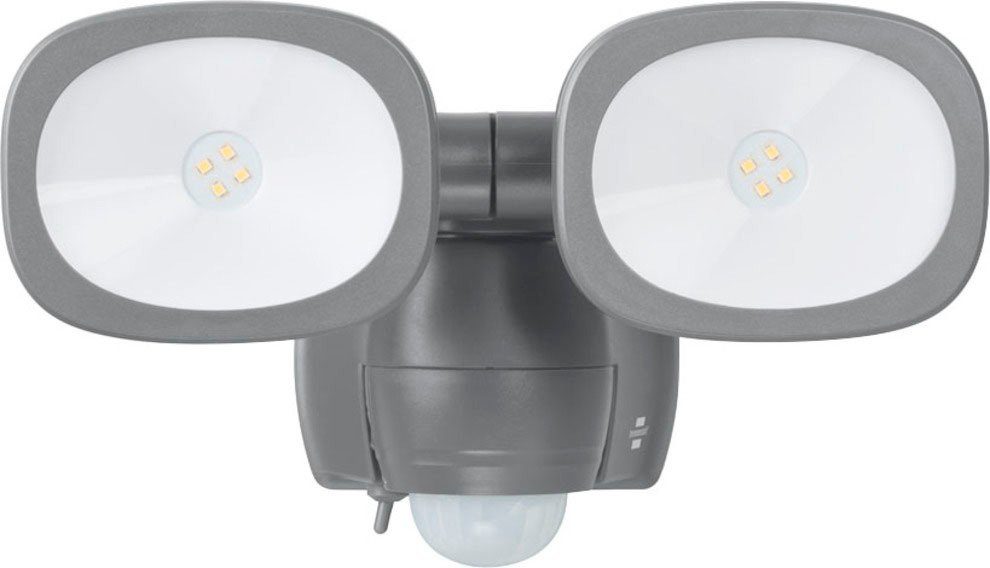 LED Bewegungsmelder, LUFOS, fest Batterie mit integriert, LED und Außen-Wandleuchte Bewegungsmelder Neutralweiß, Brennenstuhl