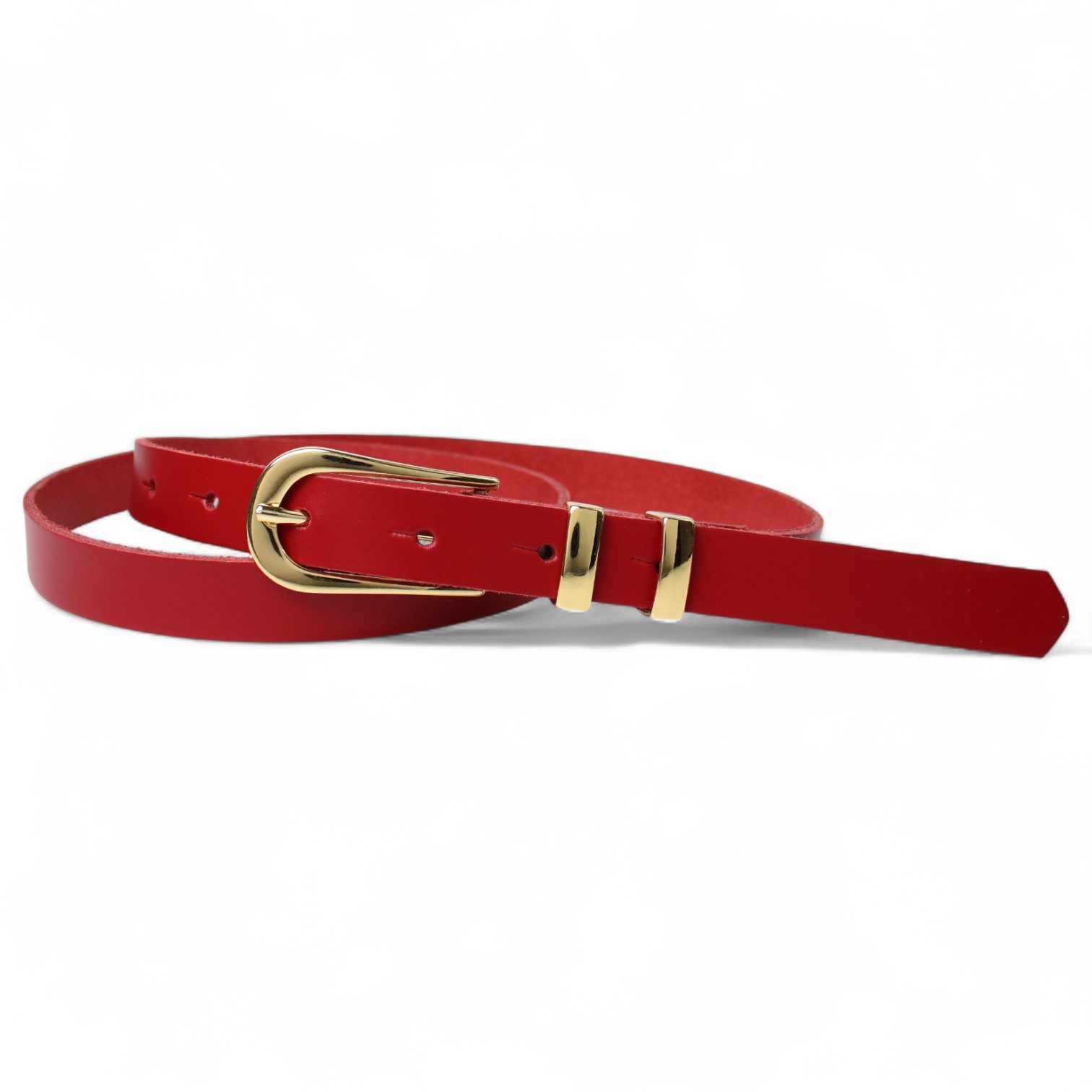 Taillengürtel Damen Rindleder schmal