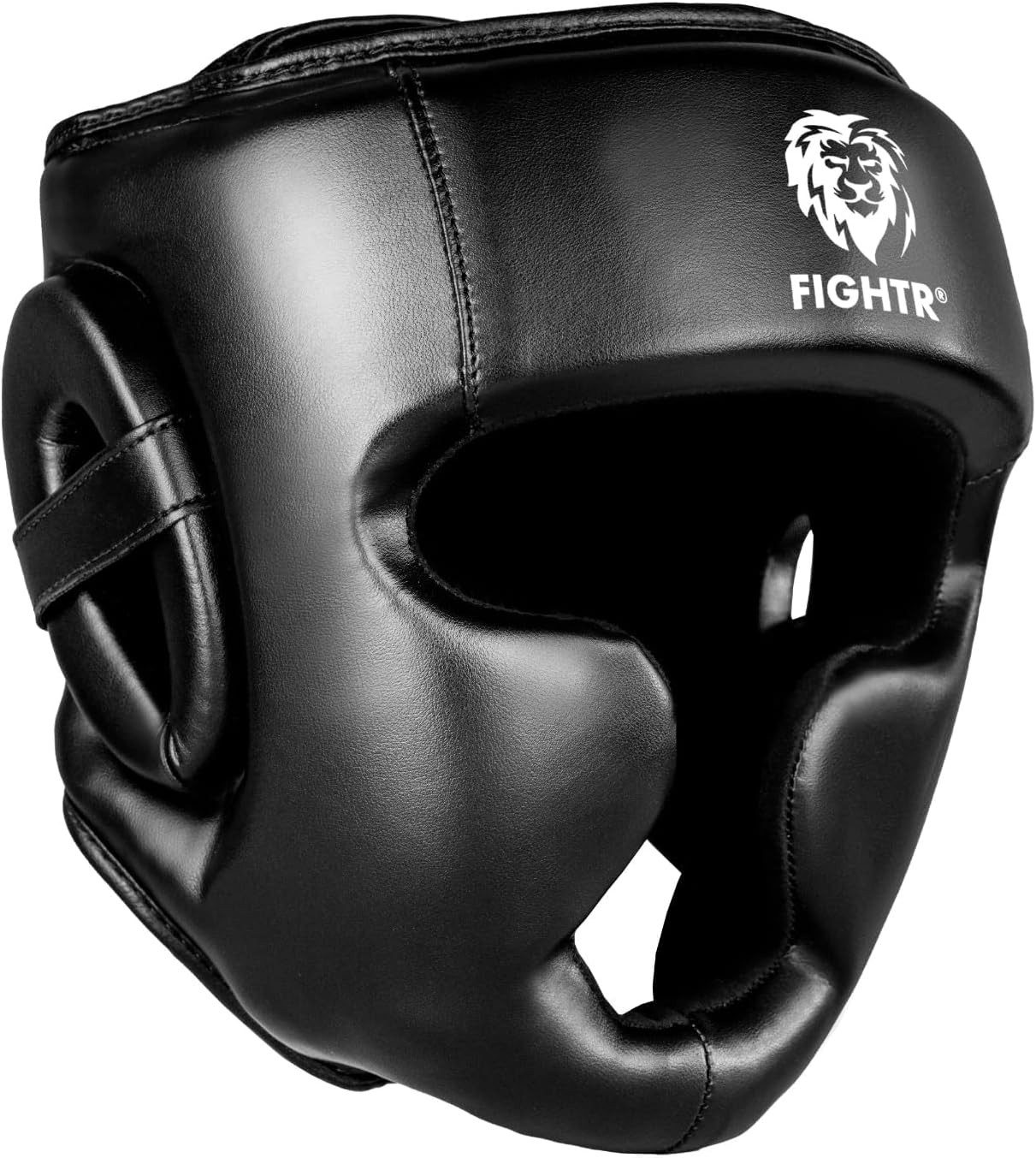 FIGHTR Kopfschutz aus Kunstleder mit verstellbarem Verschluss für Kampfsport & Training