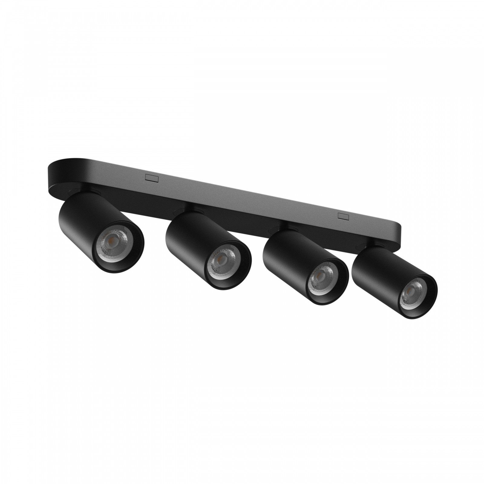 Spectrum Aufbauleuchte LED MADARA ALTRO BASE 4xGU10 Deckenleuchte 250V IP20 Aluminium Schwarz, Leuchtmittel ist nicht enthalten, IP20, 4xGU10