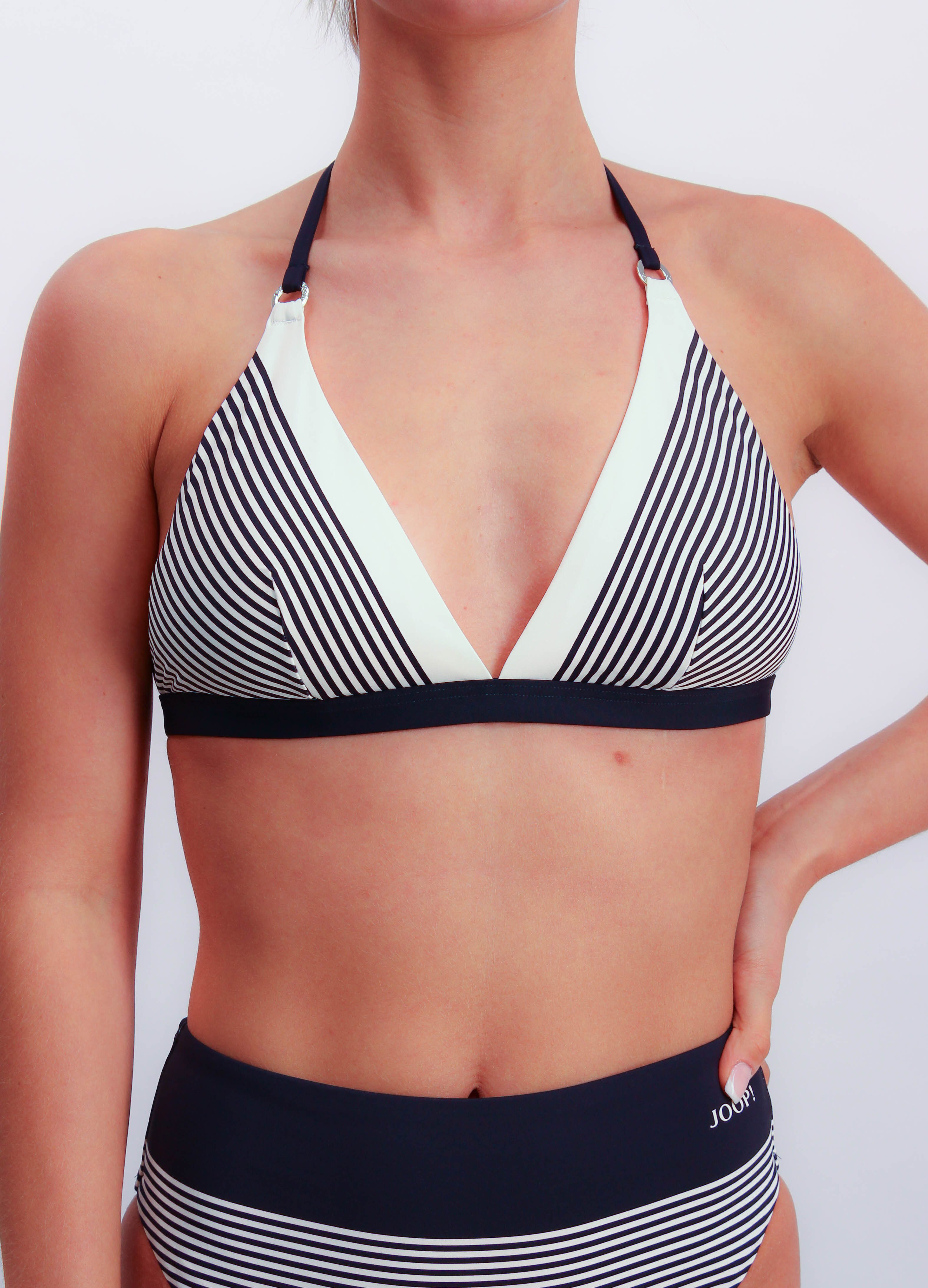 JOOP! Triangel-Bikini-Top Stripes, Träger zum Binden, Streifen-Design günstig online kaufen