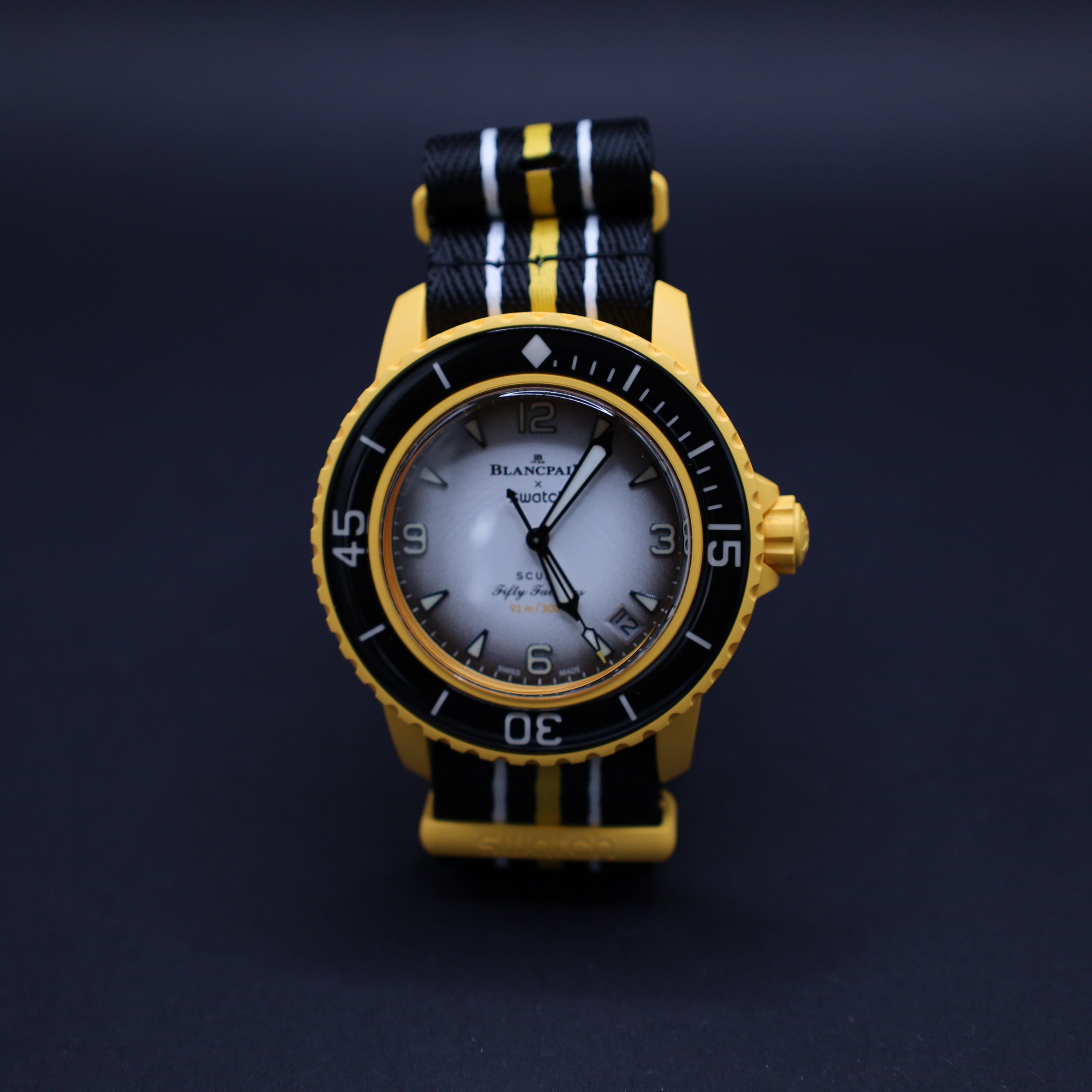 Automatikuhr Swatch x Blancpain Pacific Ocean Automatikuhr Scuba Fifty Fathoms